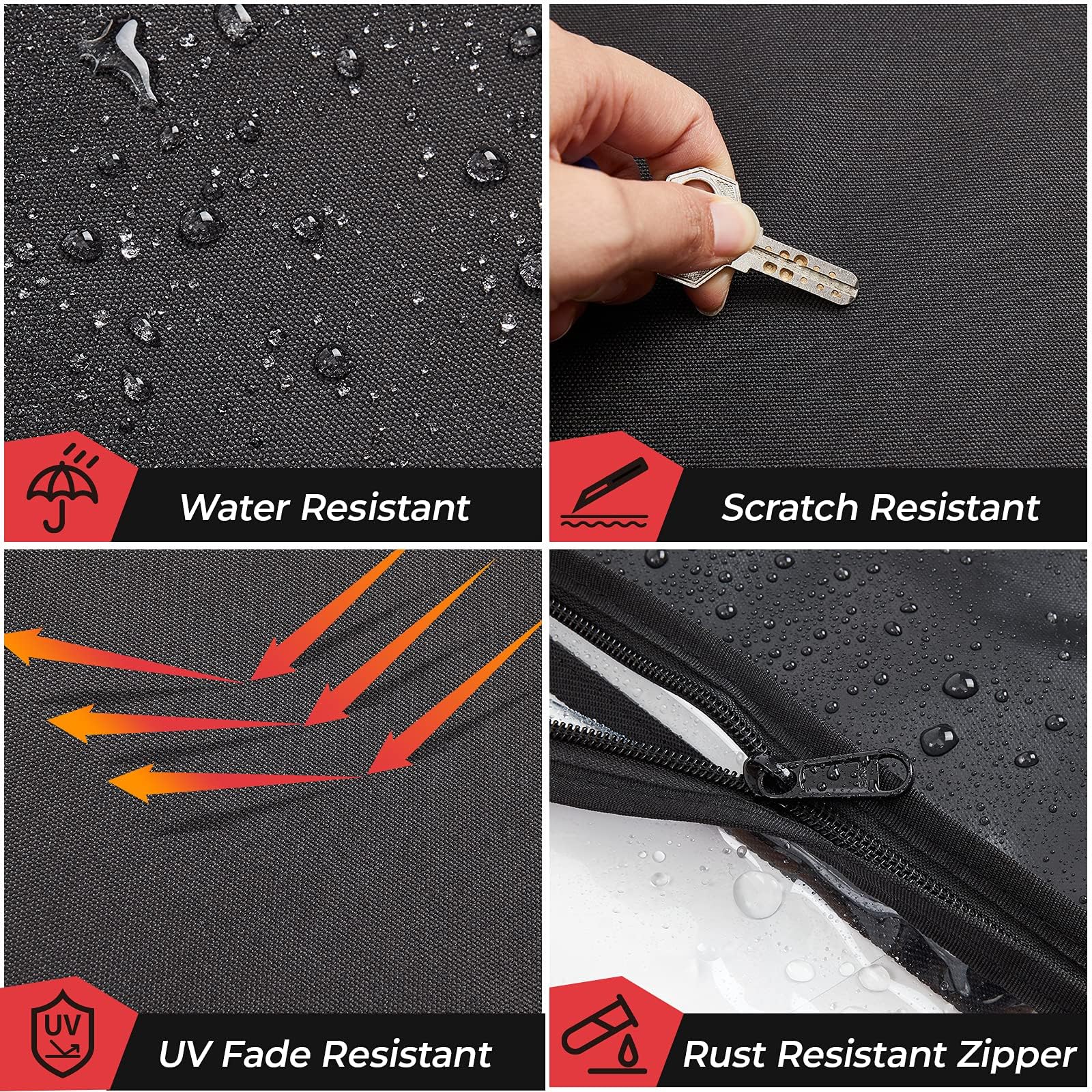 KEMIMOTO UTV Rear/Mid Panel with Open Window Compatible with Pioneer 700 and Pioneer 700 4P 2014-2024 Replace 0SR95-HL3-211A, Fa