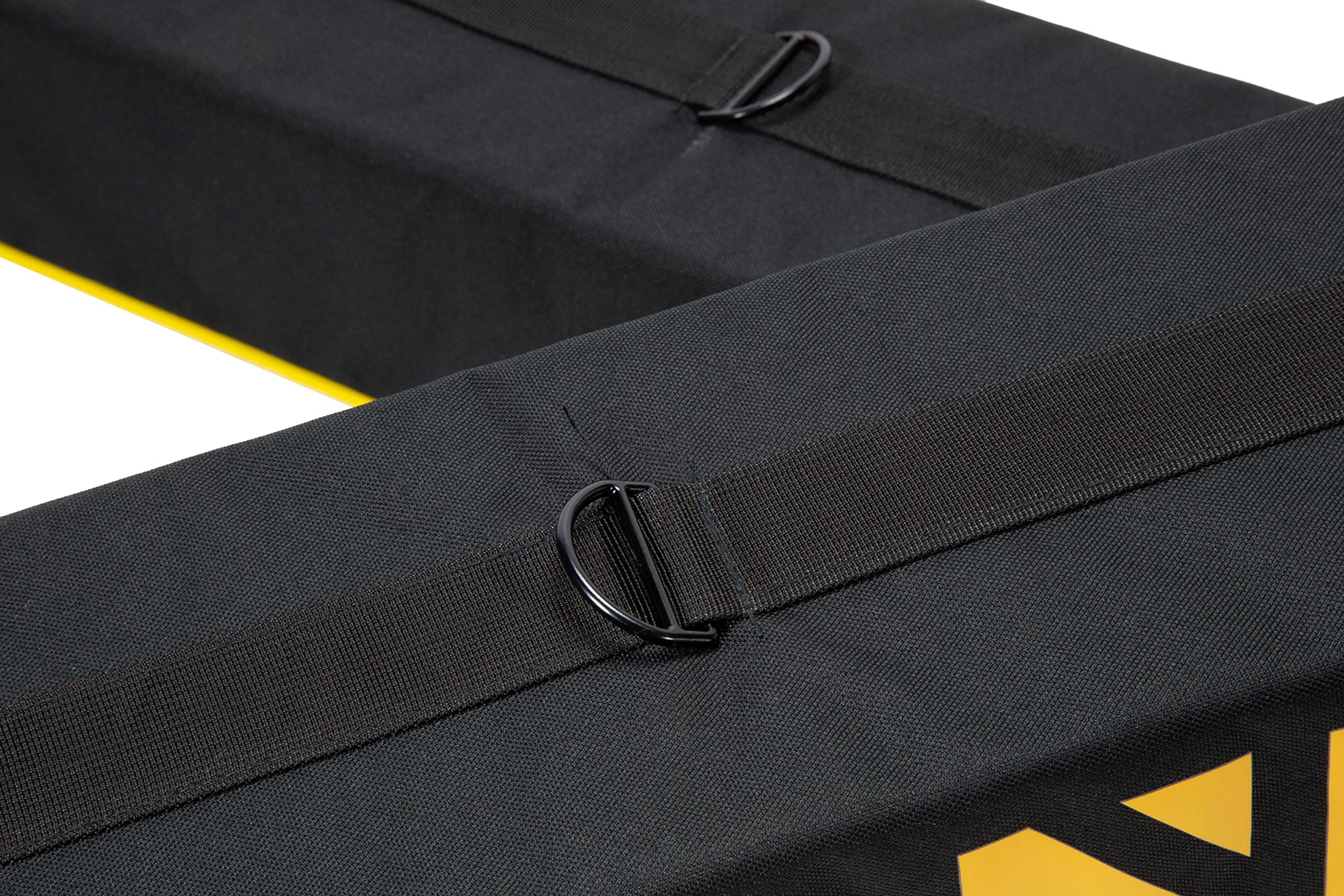 STANLEY S4000 Soft Roof Rack Pad & Luggage Carrier Kit, Black/Yellow, 3.3 ft, Heavy-Duty Tie Down Straps