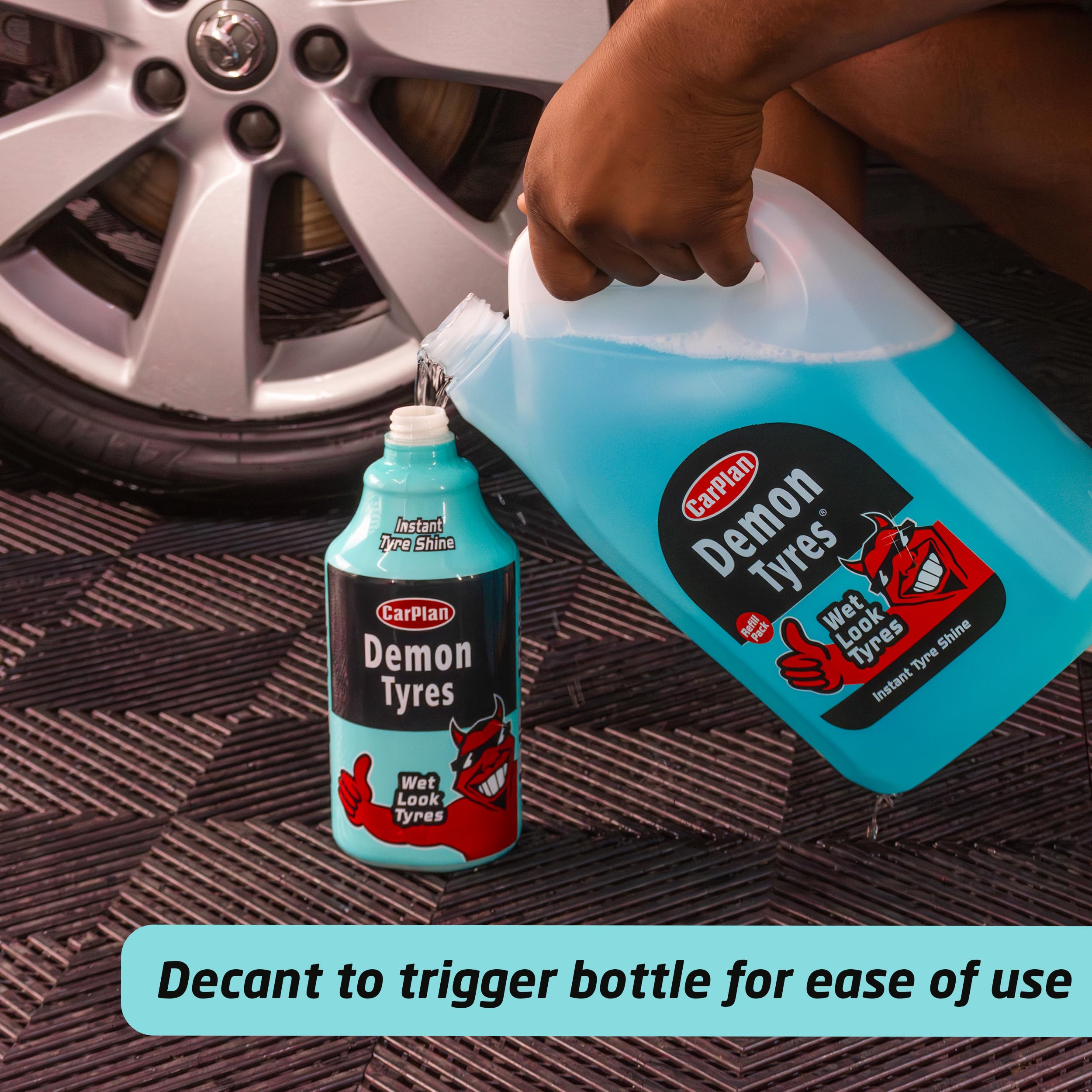 Carplan Demon Tyres 169 Fl Oz (5L) Refill Pack - Wet Look Tyres