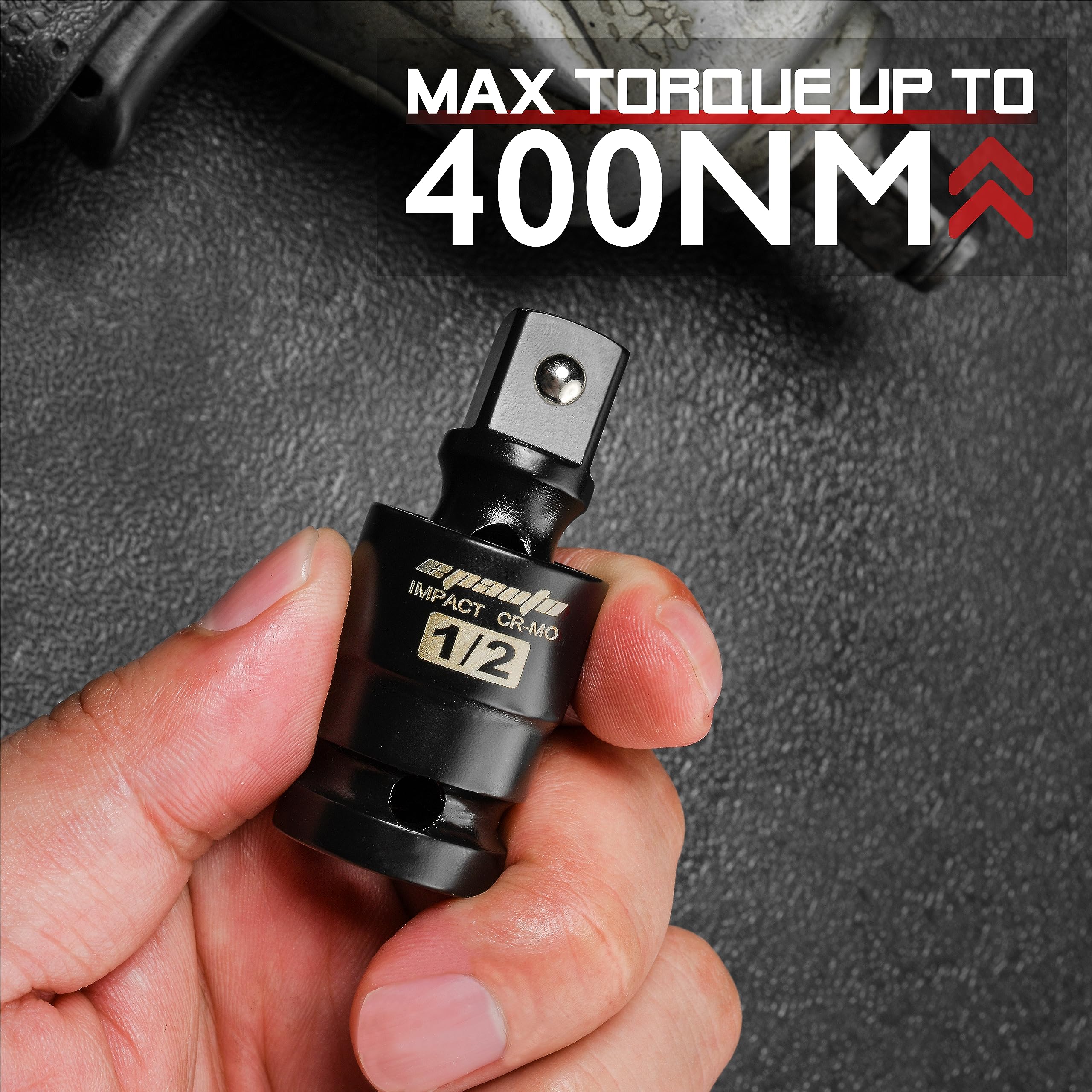 Epauto 3Pcs Impact Universal 1/2'', 3/8'', And 1/4'' U-Joint Ball Spring Set, Cr-Mo Steel