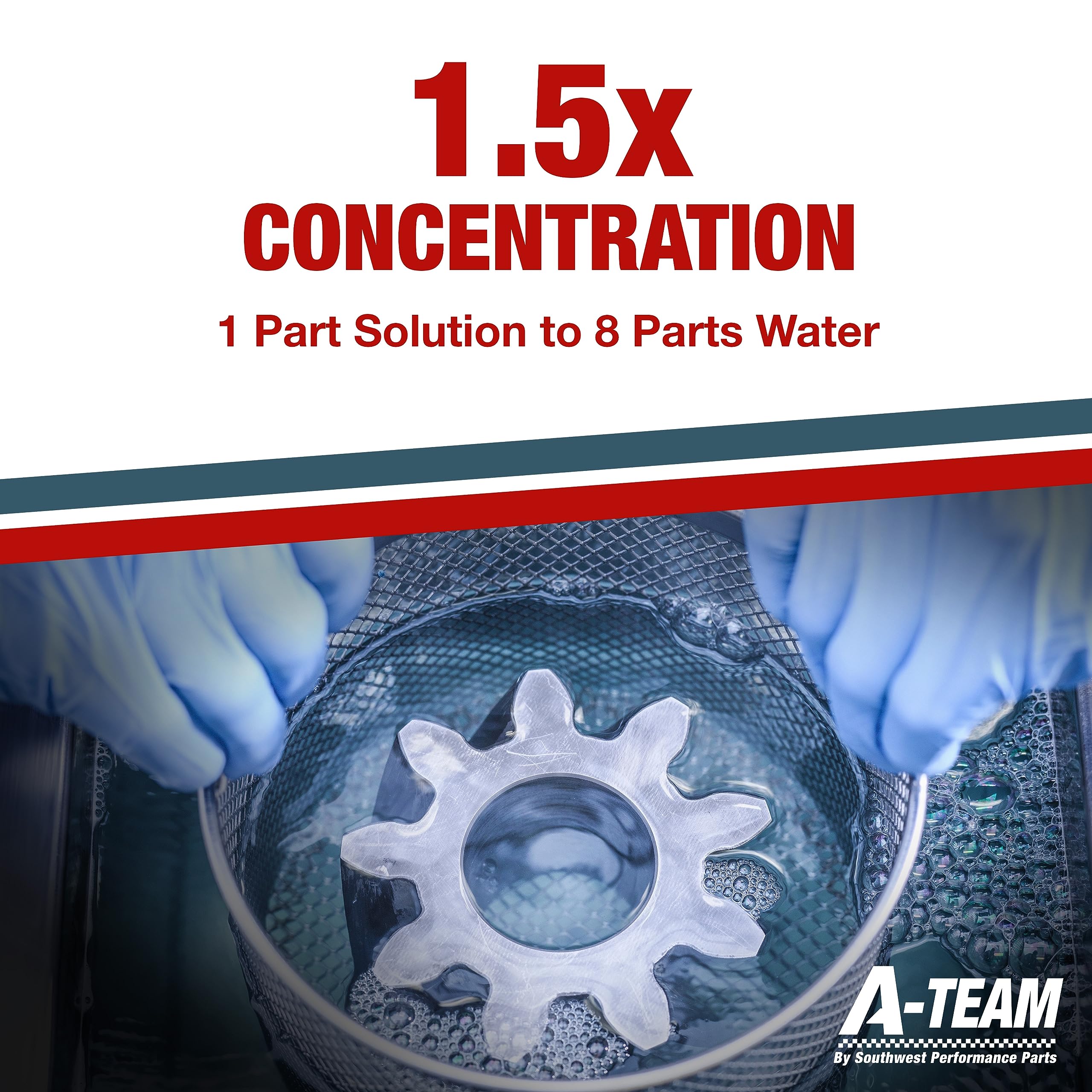A-Team Ultrasonic Carburetor Cleaning Solution - Great for Carburetors and Engine Parts - Compatible with Most Cleaning Machines