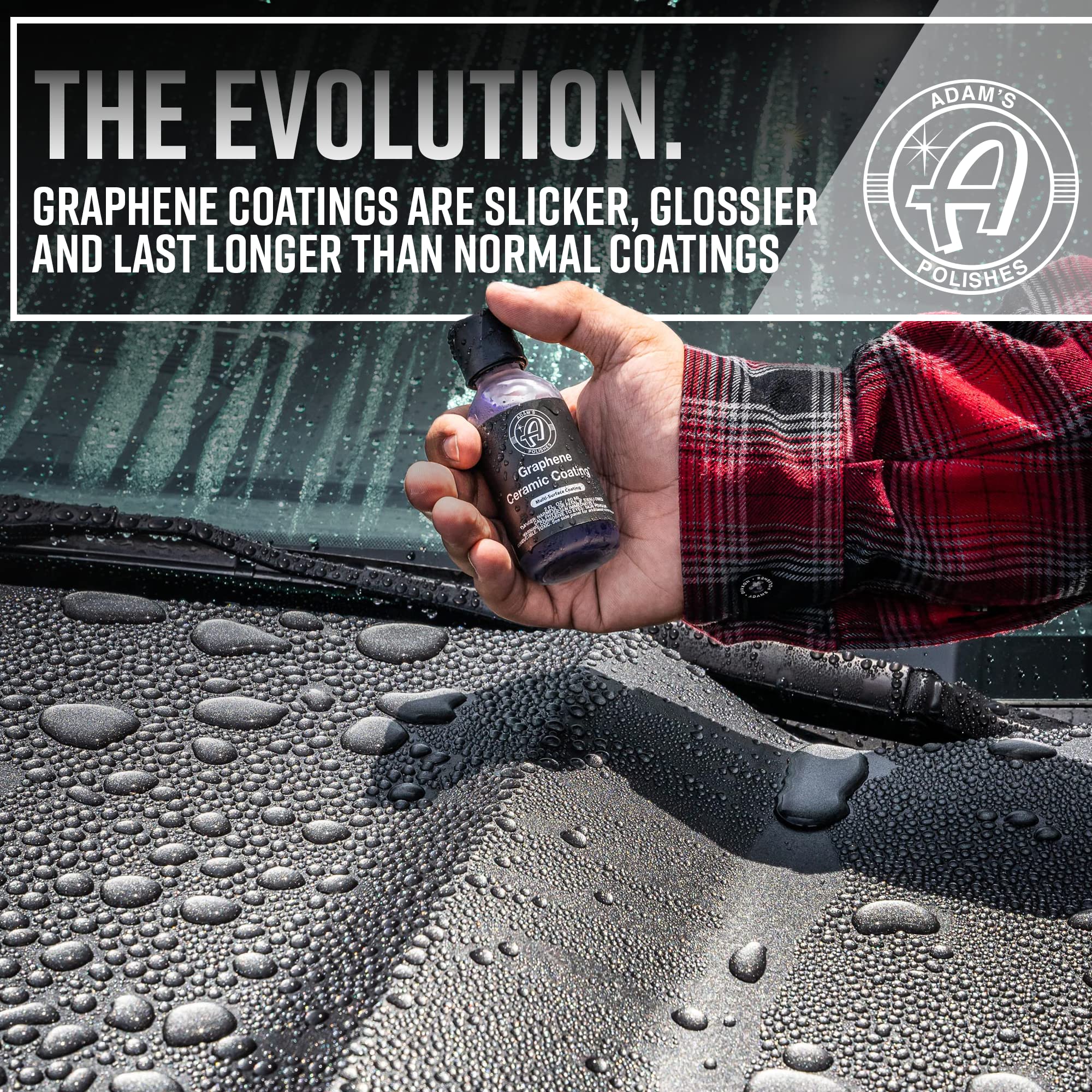 Adam'S Polishes Uv Graphene Ceramic Coating Kit, Verified 10H Ceramic Coating, 7+ Years Of Protection & Uv Glow Technology, Appl