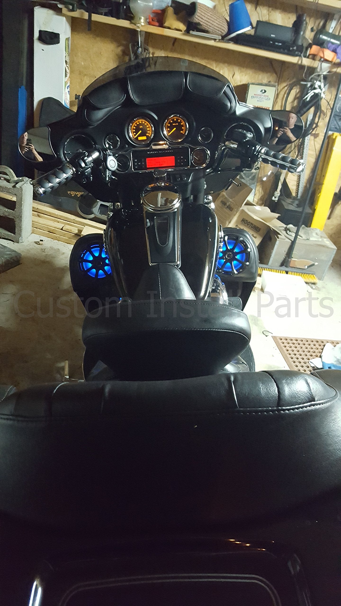 Custom Install Parts NON- Vented Lower Fairing 6.5&quot; Speaker Adapter Compatible with Harley Davidson Touring 1989-2004