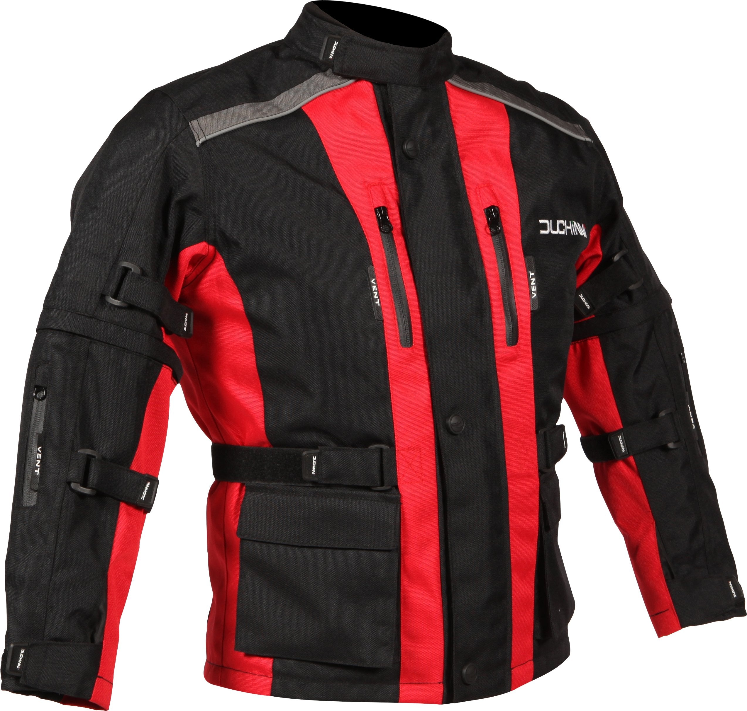 Duchinni Unisex Kid'S Child Motorcycle Jacket (Red, Small)