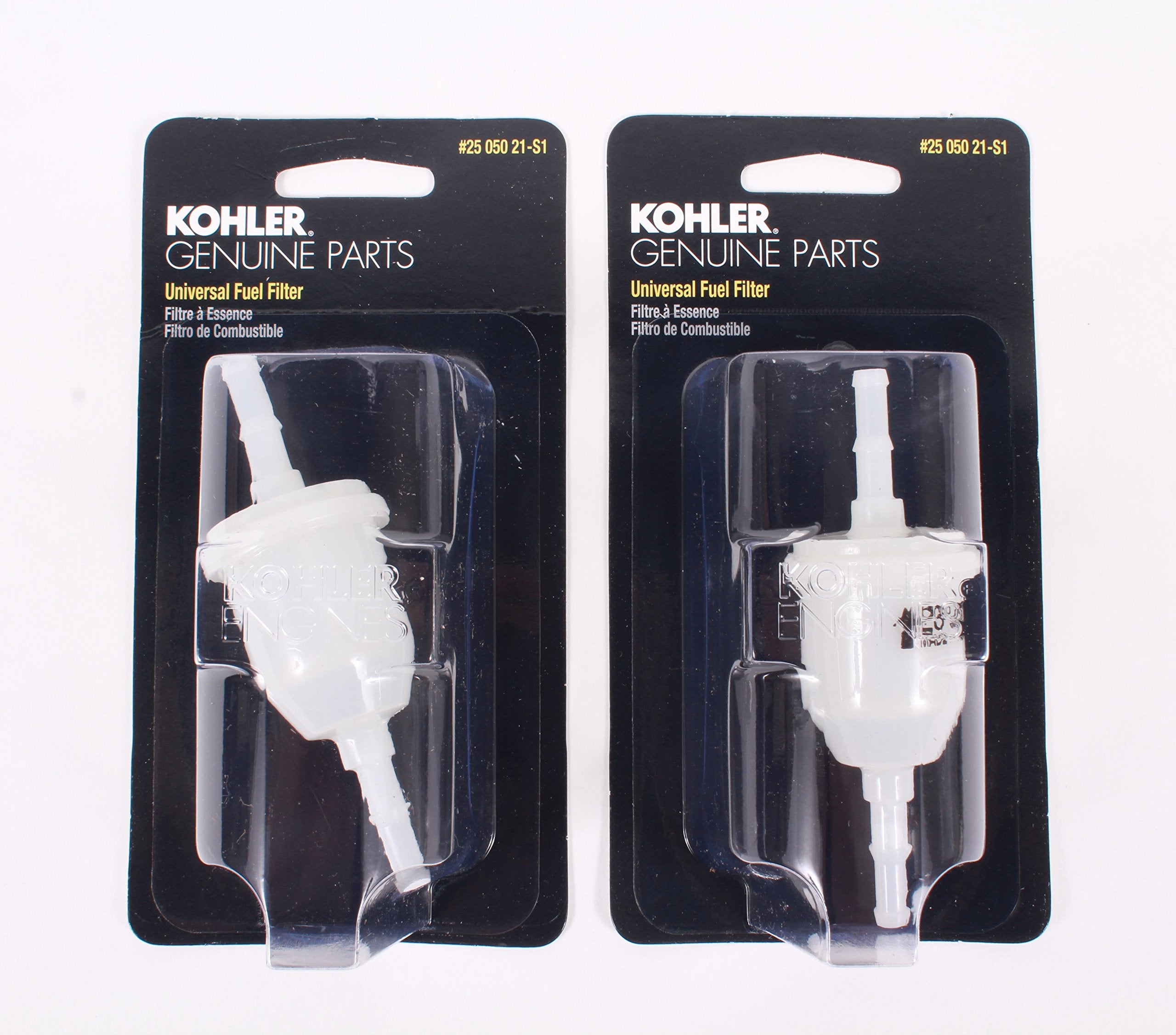 2 Pack Genuine Kohler 25-050-21-S1 Fuel Filter 25-050-21-S 75 Micron Oem