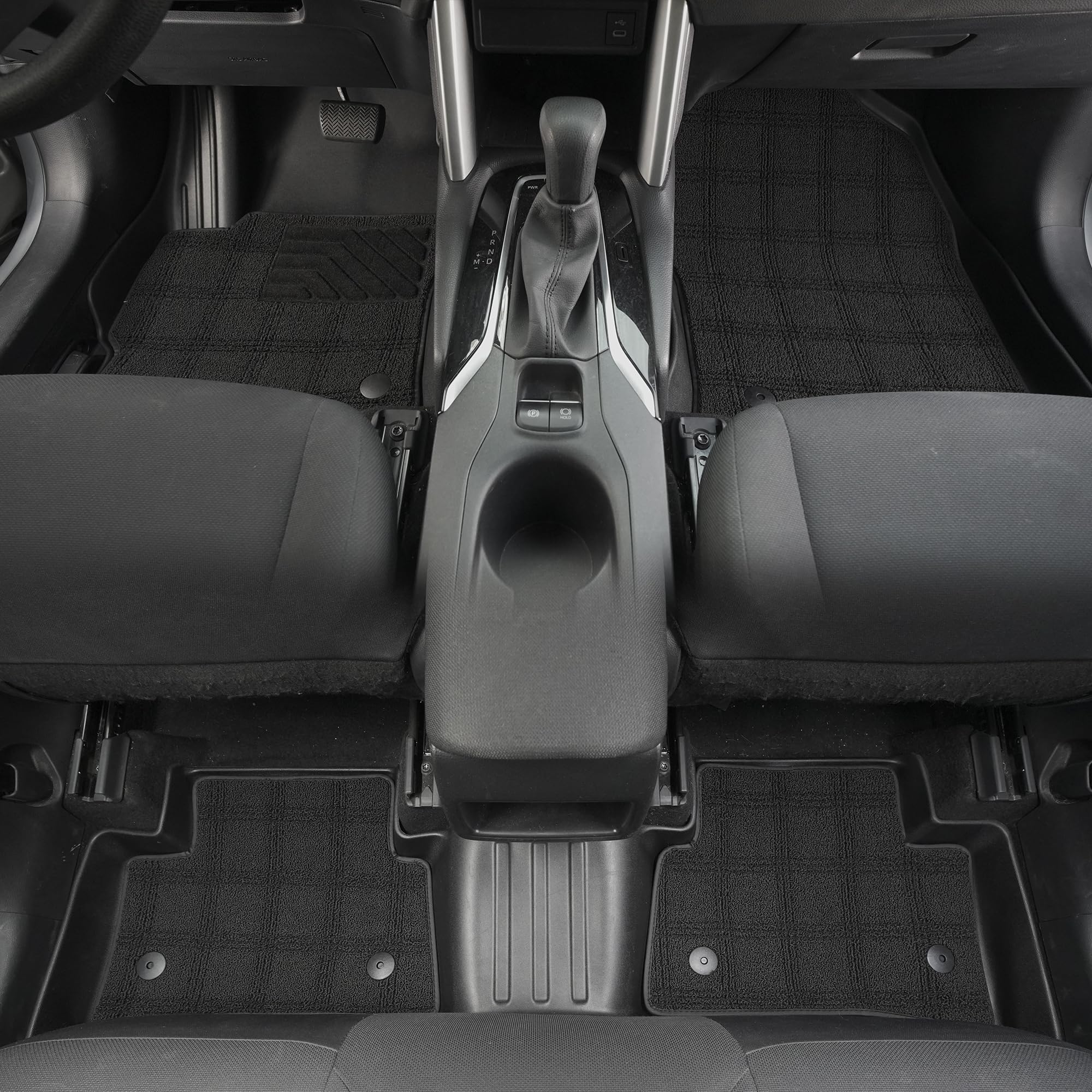 Aomsazto Floor Liners Compatible With Toyota Venza 2021-2025 & 2019-2025 Toyota Rav4: All Weather Automotive Double Layer Floor