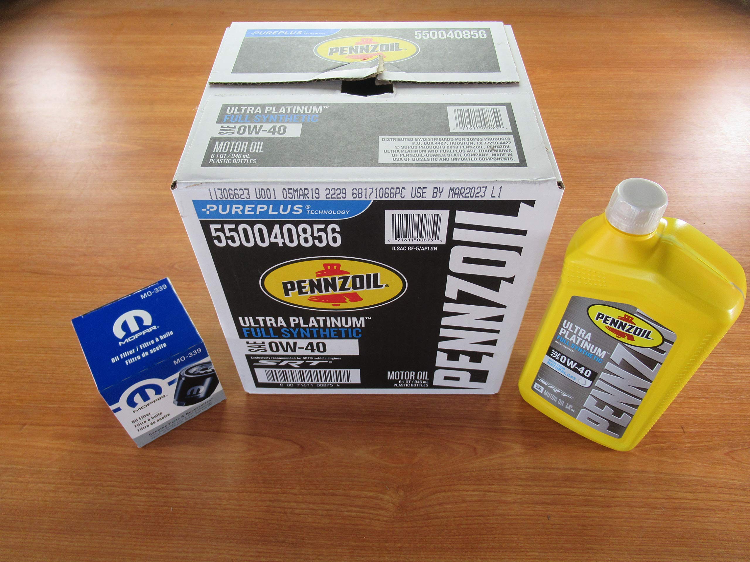 2014-2019 Dodge Ram 2500-5500 6.4L Hemi Full Synthetic Oil Change Kit Mopar Oem
