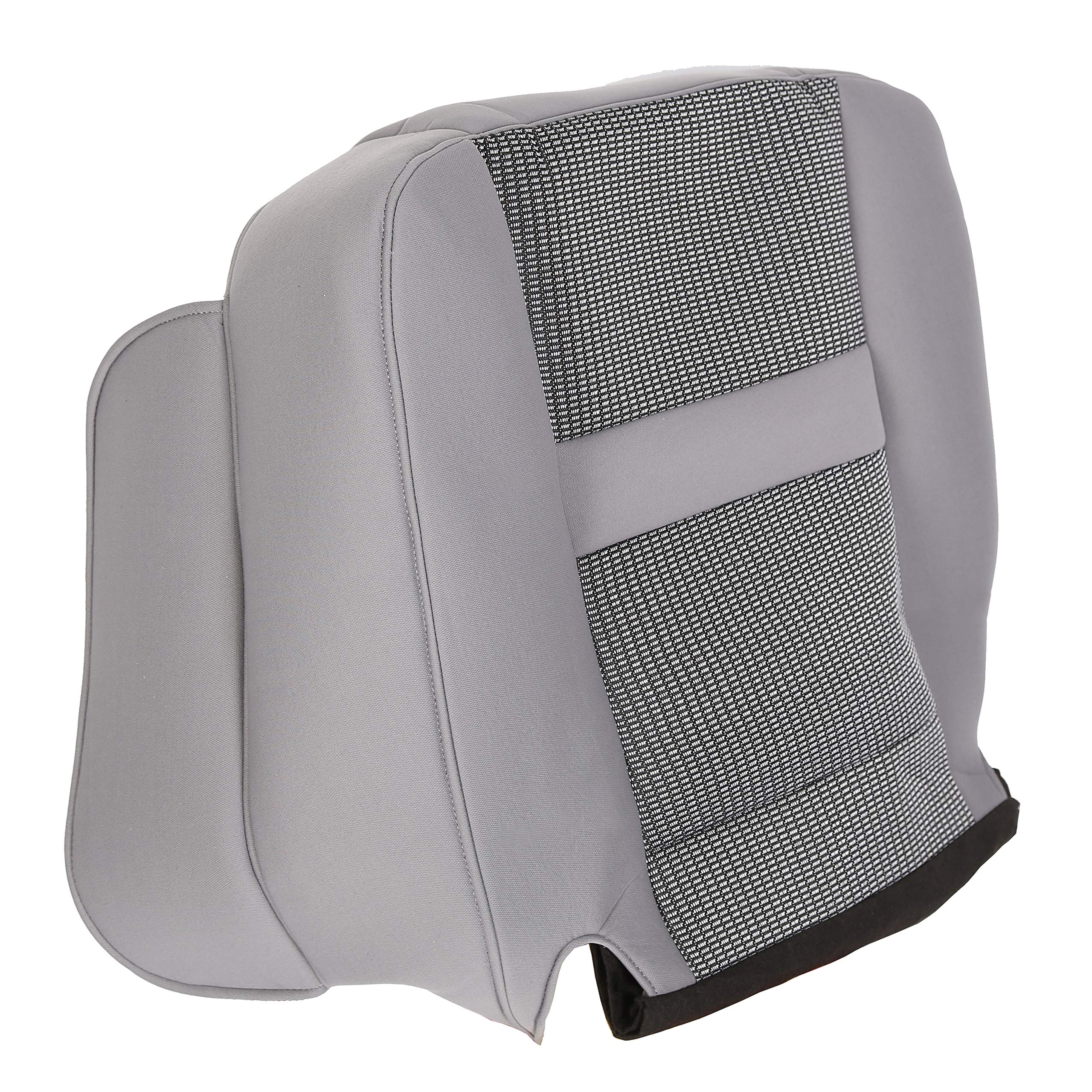 ECOTRIC Driver Seat Cover Compatible with 2006-2008 Dodge Ram SLT 1500 and 2006-2009 Dodge Ram SLT 2500 3500 Gray Left Seat Bott