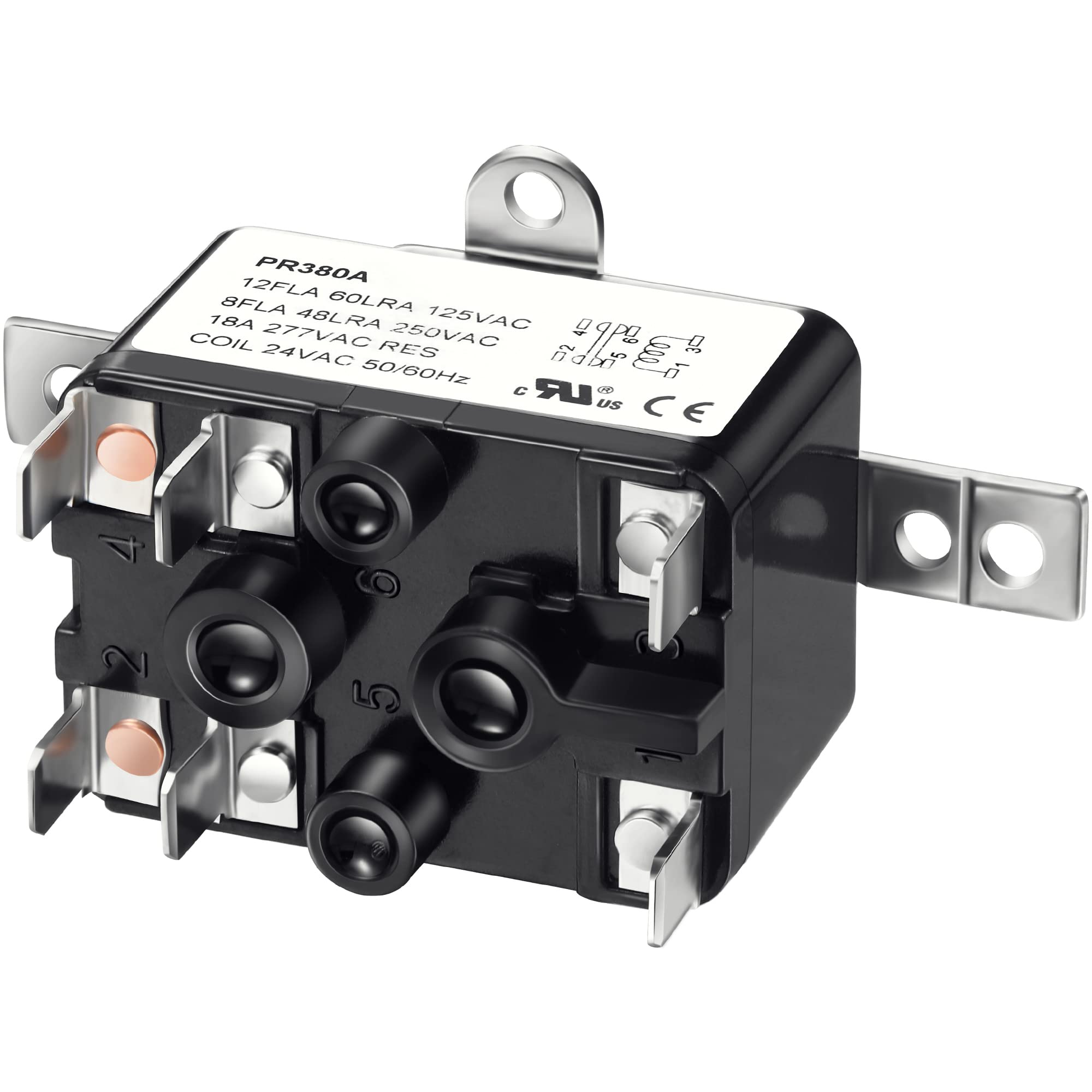 24V Fan Relay, 90-980 Isolation Relay Ac Switch Spst With Ul Certification Compatible With Hvac Coleman Furnace Blower Humidifier Goodman Blower Heat Sequencer Relay (1 Piece)