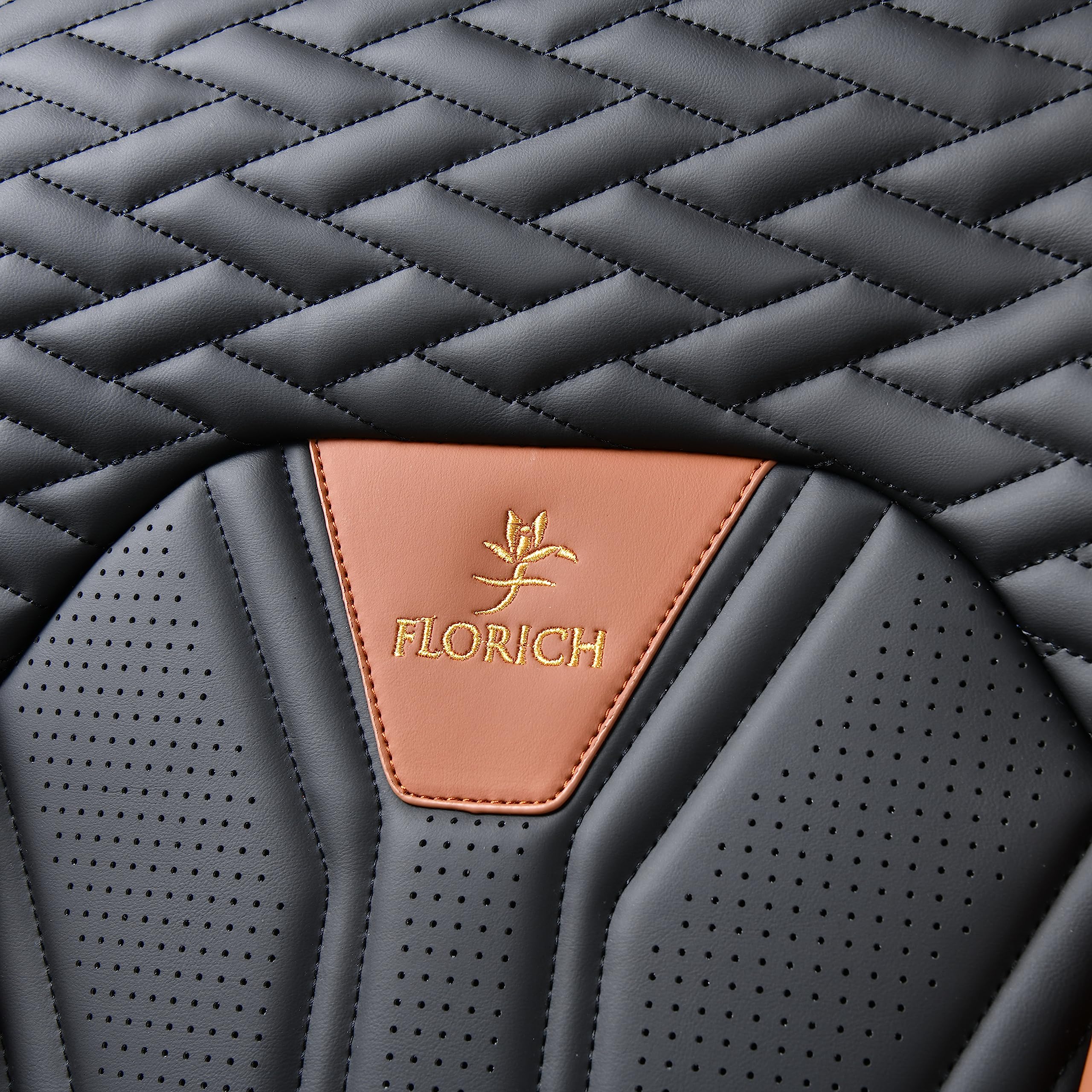 FLORICH Seat Covers for Cars, Waterproof Seat Covers, Leather Car Seat Covers 2 Pack, Universal Seat Cushion Protector for Most