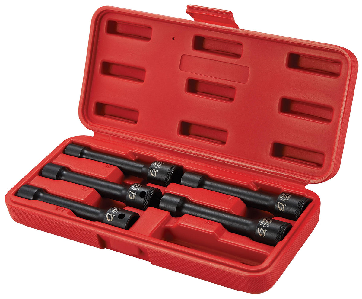 SUNEX TOOLS 2625 1/2' Drive Head Bolt Socket Set, 5-Piece
