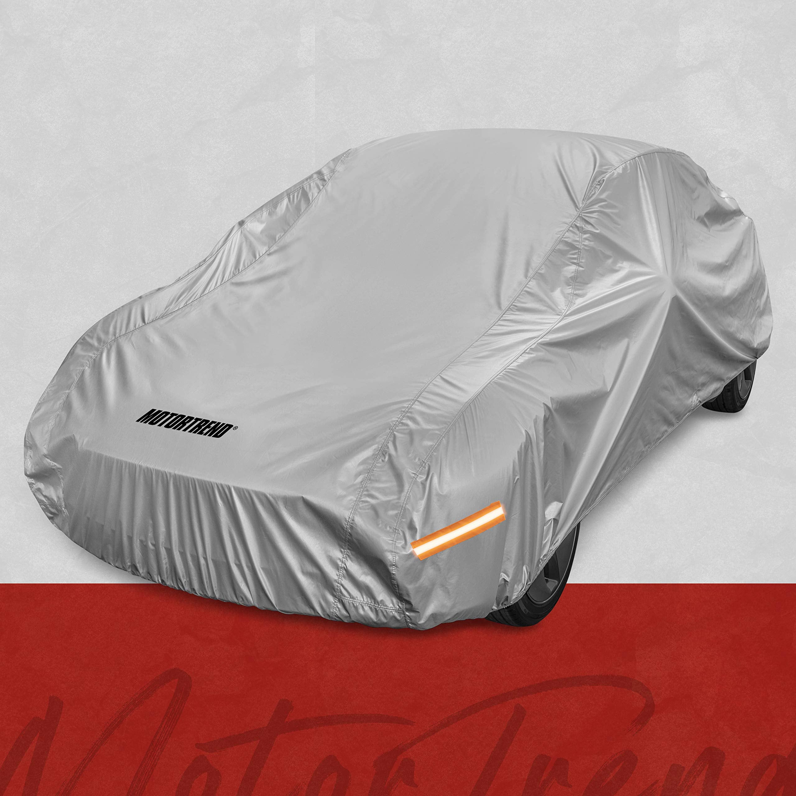Motor Trend Safekeeper All Weather Car Cover - Advanced Protection Formula - Waterproof 6-Layer For Outdoor Use, For Sedans Up T