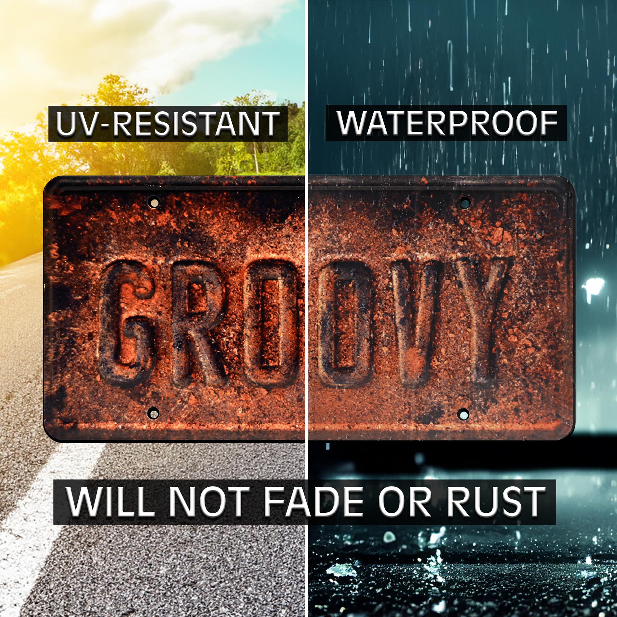 Celebrity Machines Ash Vs Evil Dead | Groovy | Metal Stamped License Plate