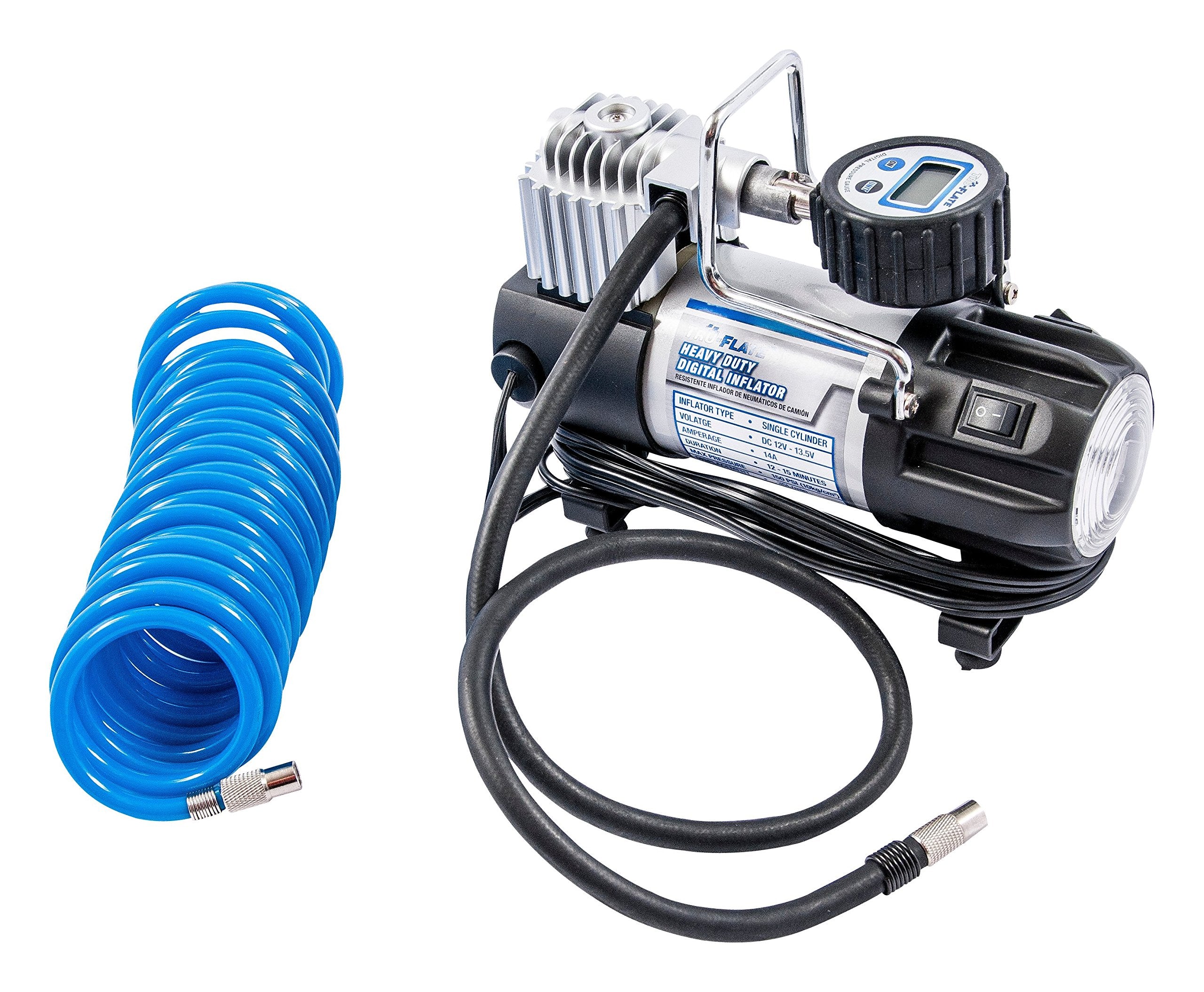 Tru-Flate 16-245 Inflator Heavy Duty Digital, Black