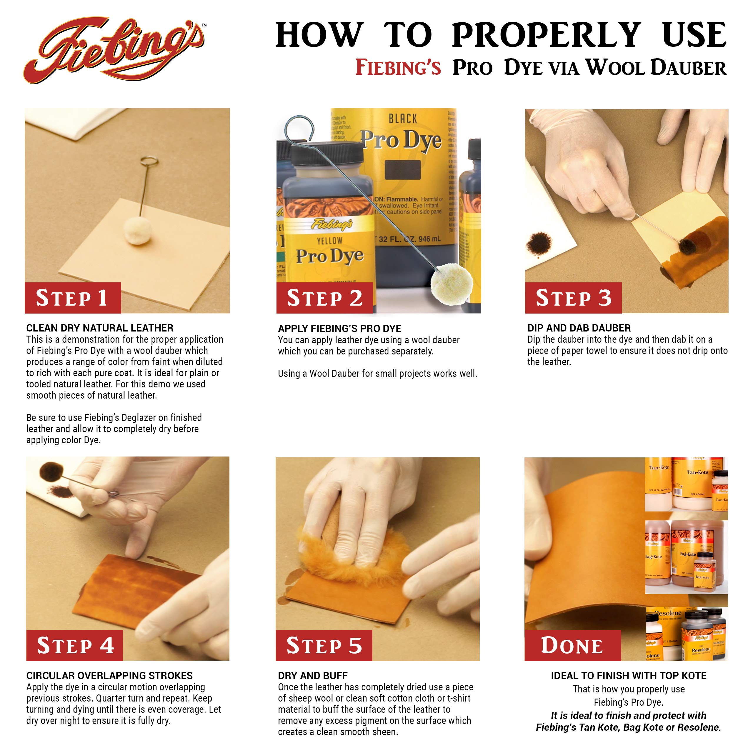 Fiebing'S Pro Dye Saddle Tan, 4 Oz. - Professional Oil Dye For Leather