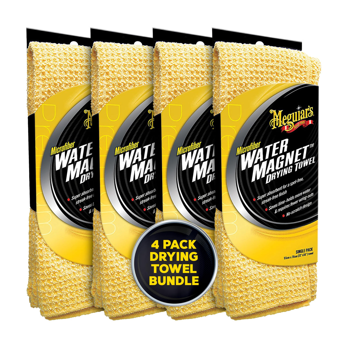 Meguiar 'S Water Magnet Microfiber Drying Towel - Premium Car Drying Towel That 'S Super Plush, Water Absorbent & Scratch-Free -