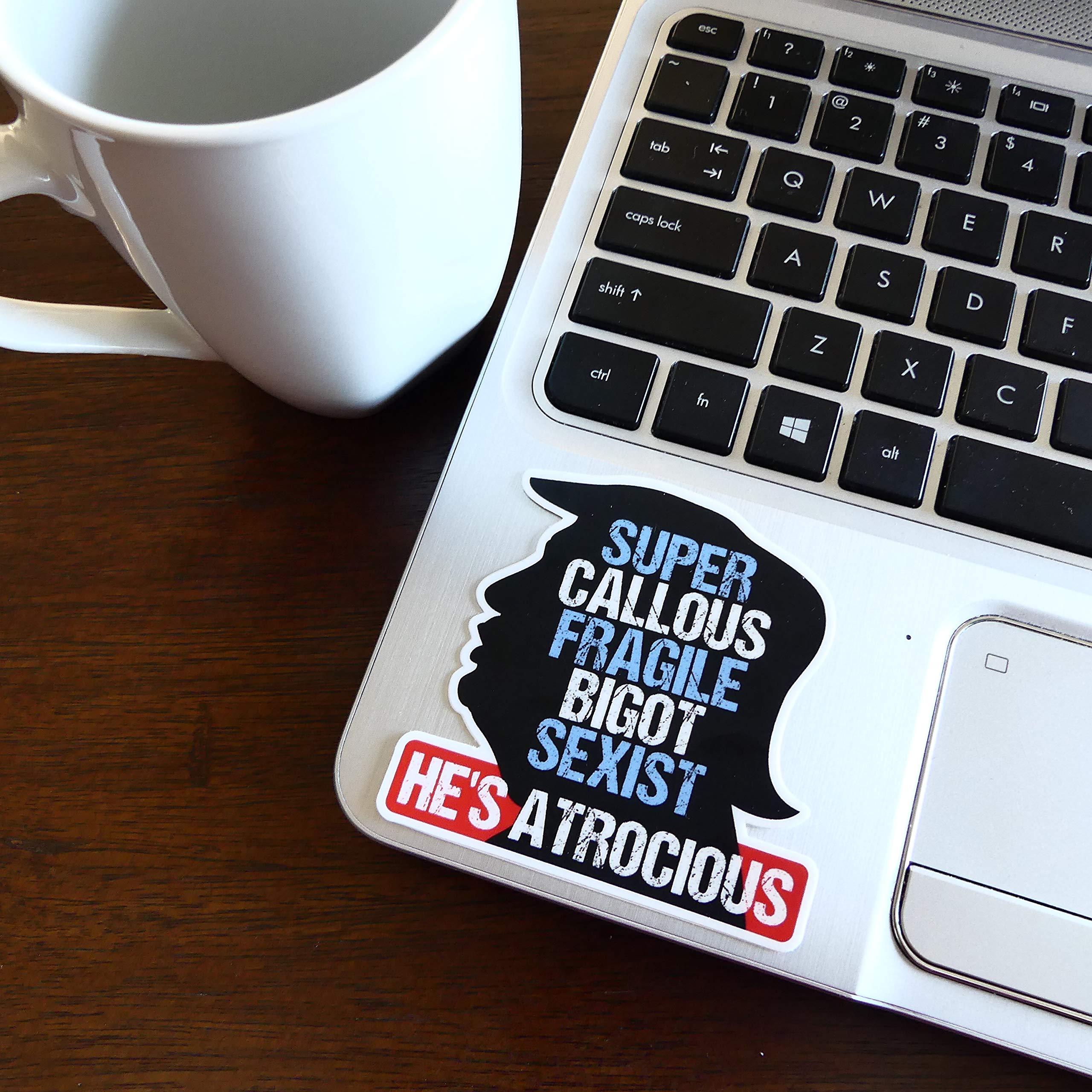 Crafted-Brand Kamala Harris 2024 Super Callous Fragile Sticker | A Clever Anti Trump 2024 Vinyl Decal For Your Laptop, Car Bumpe