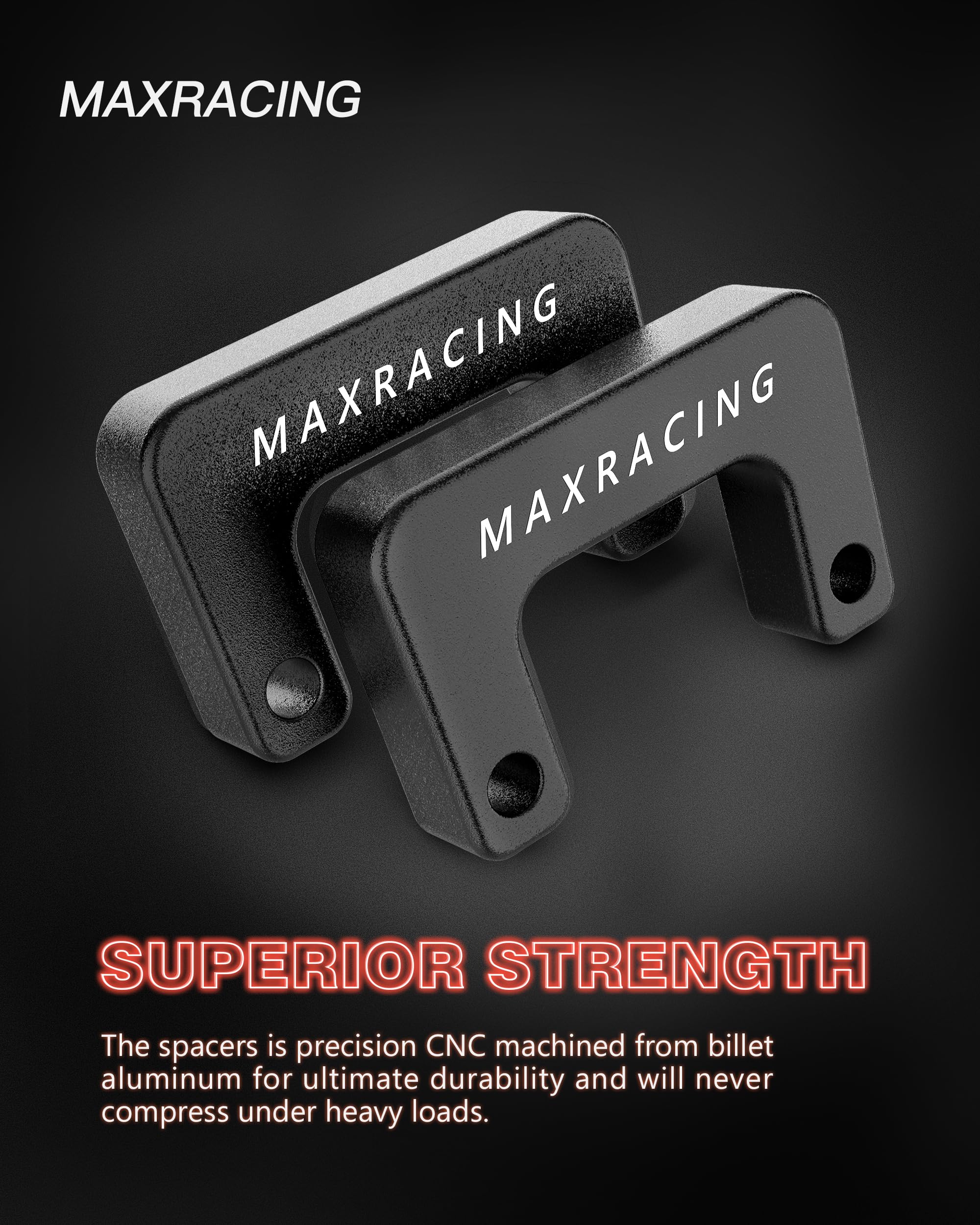 Maxracing 2.5'' Front + 2.5'' Rear Leveling Lift Kit Compatible With 2007-2020 Chevy Suburban 1500 | 2007-2013 Chevy Avalanche 1