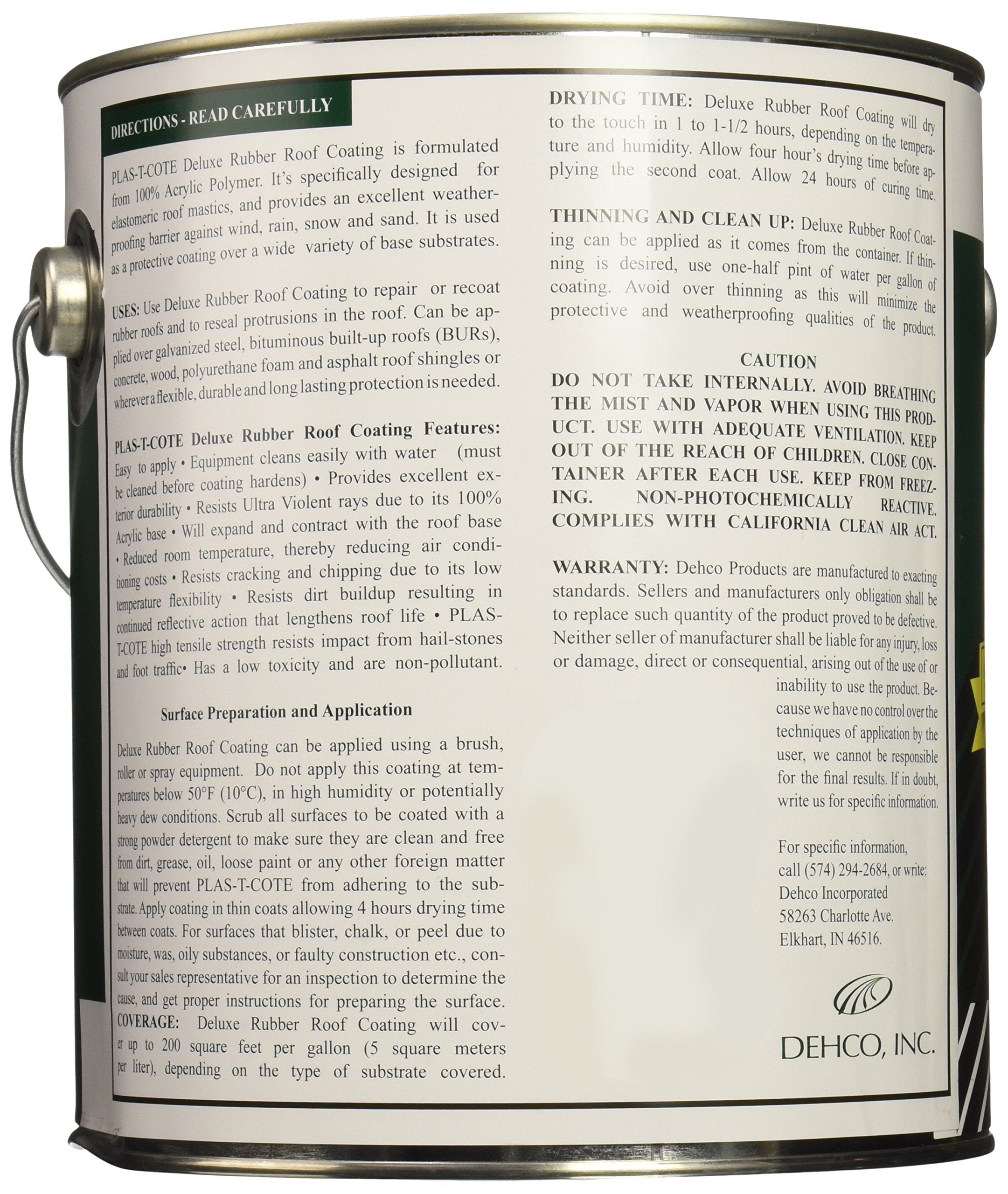 Dehco 16-44128-4 Roof Coating - 1 Gallon