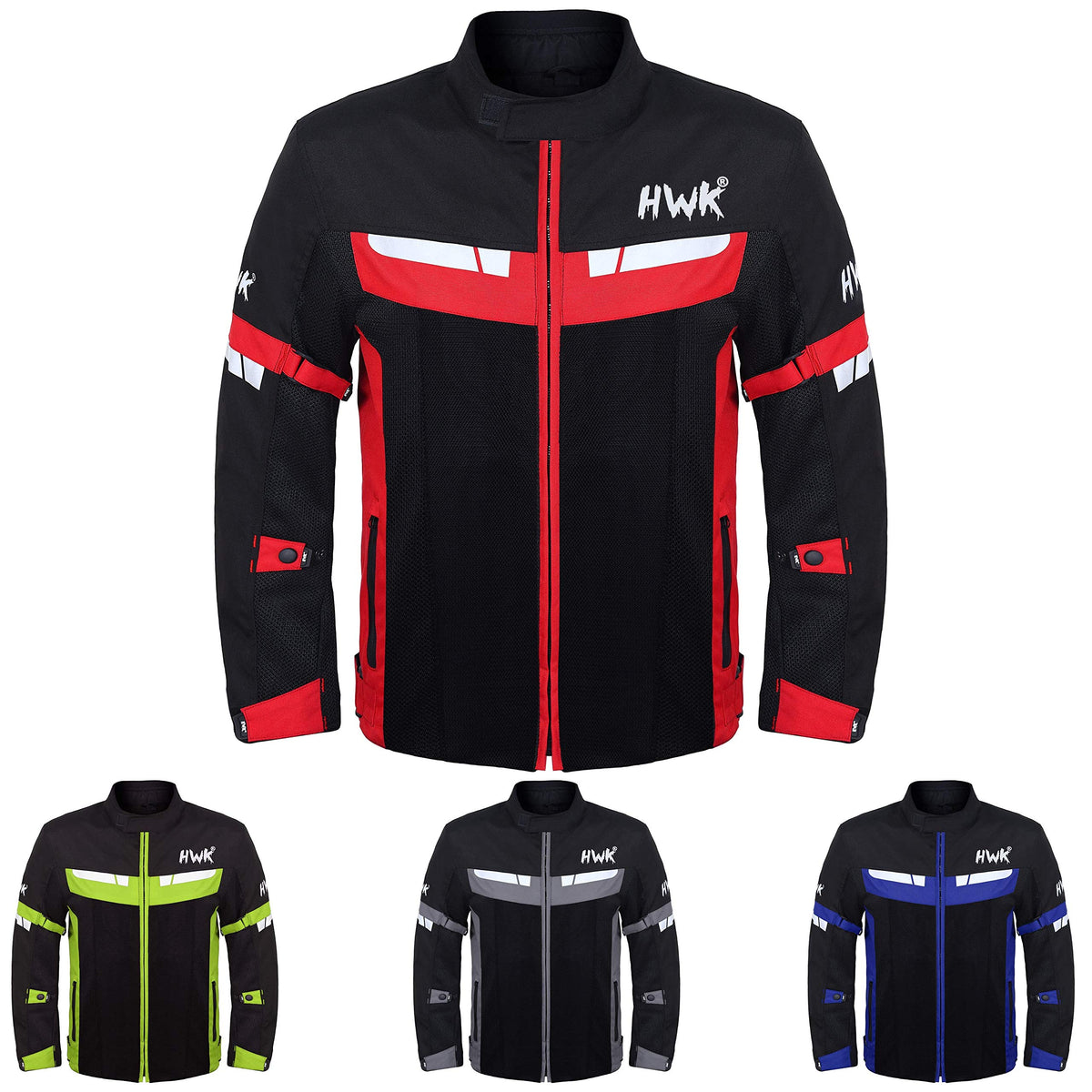 Hwk Medium/Red - Motorcycle Jacket