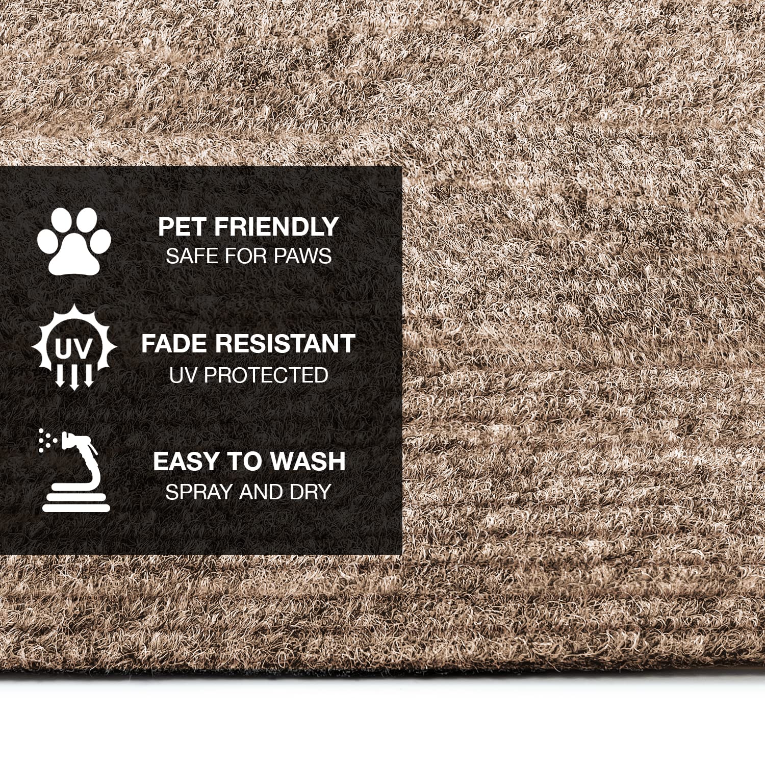 Prest-O-Fit 2-0351 Outrigger Rv Step Rug Walnut Brown 23 In. Wide