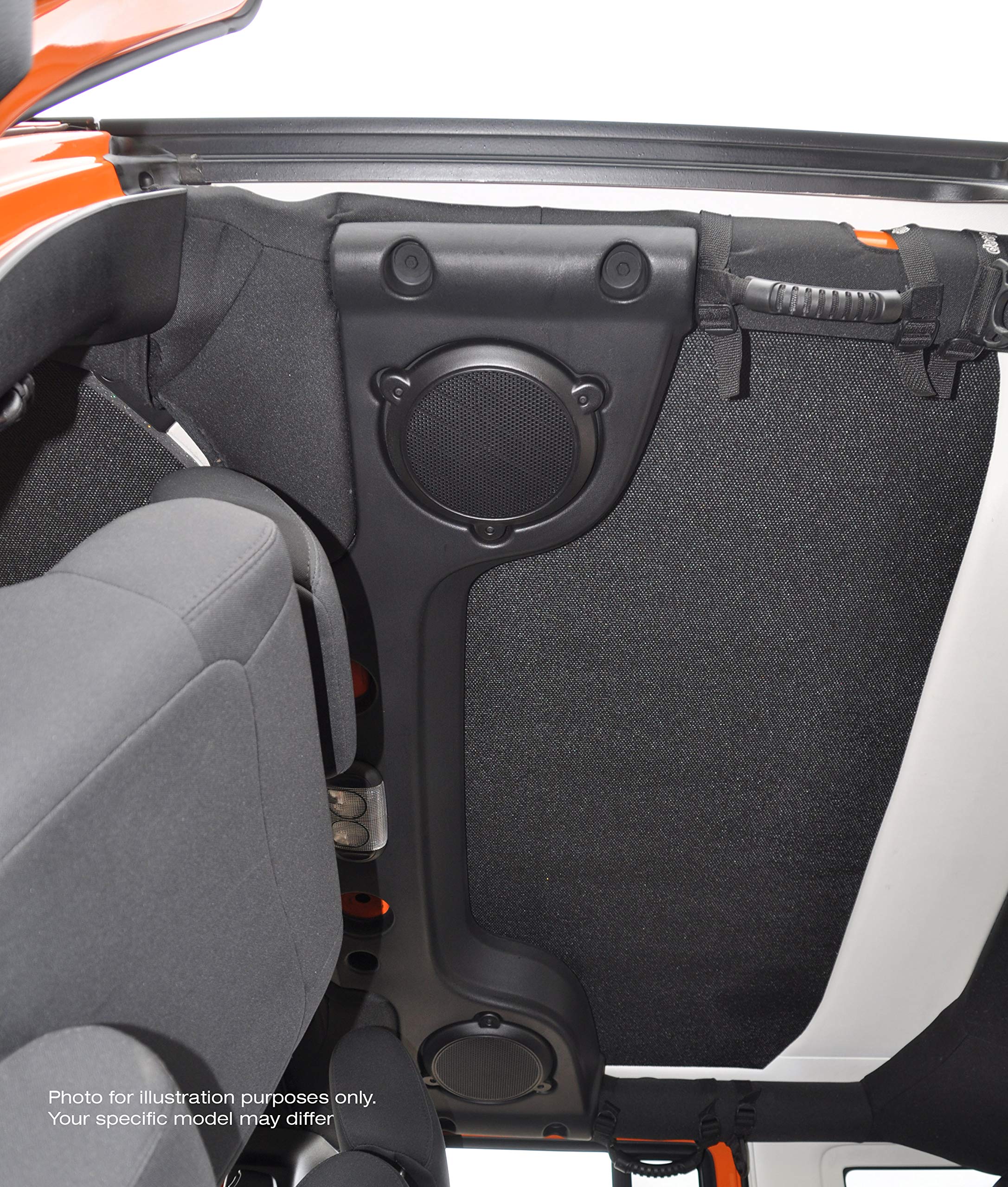 Design Engineering 050134 Boom Mat Grey Sound Deadening Headliner Compatible With 2-Door Jeep Wrangler (2007-2010)