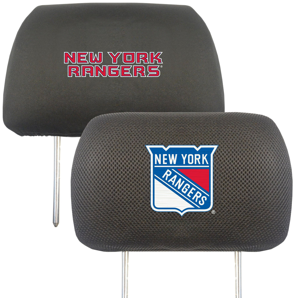 Nhl - New York Rangers Embroidered Head Rest Cover Set - 2 Pieces