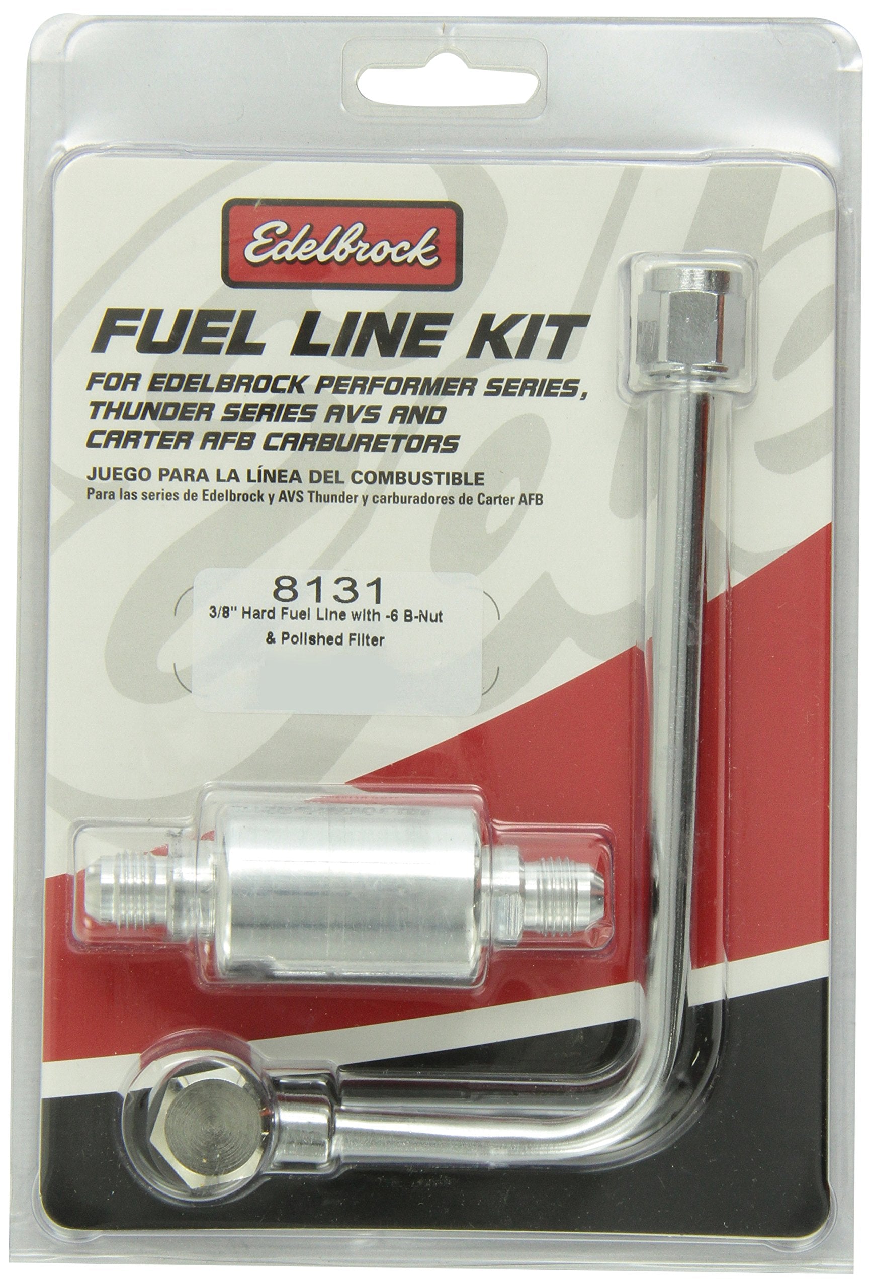Edelbrock 8131 Chrome Fuel Line
