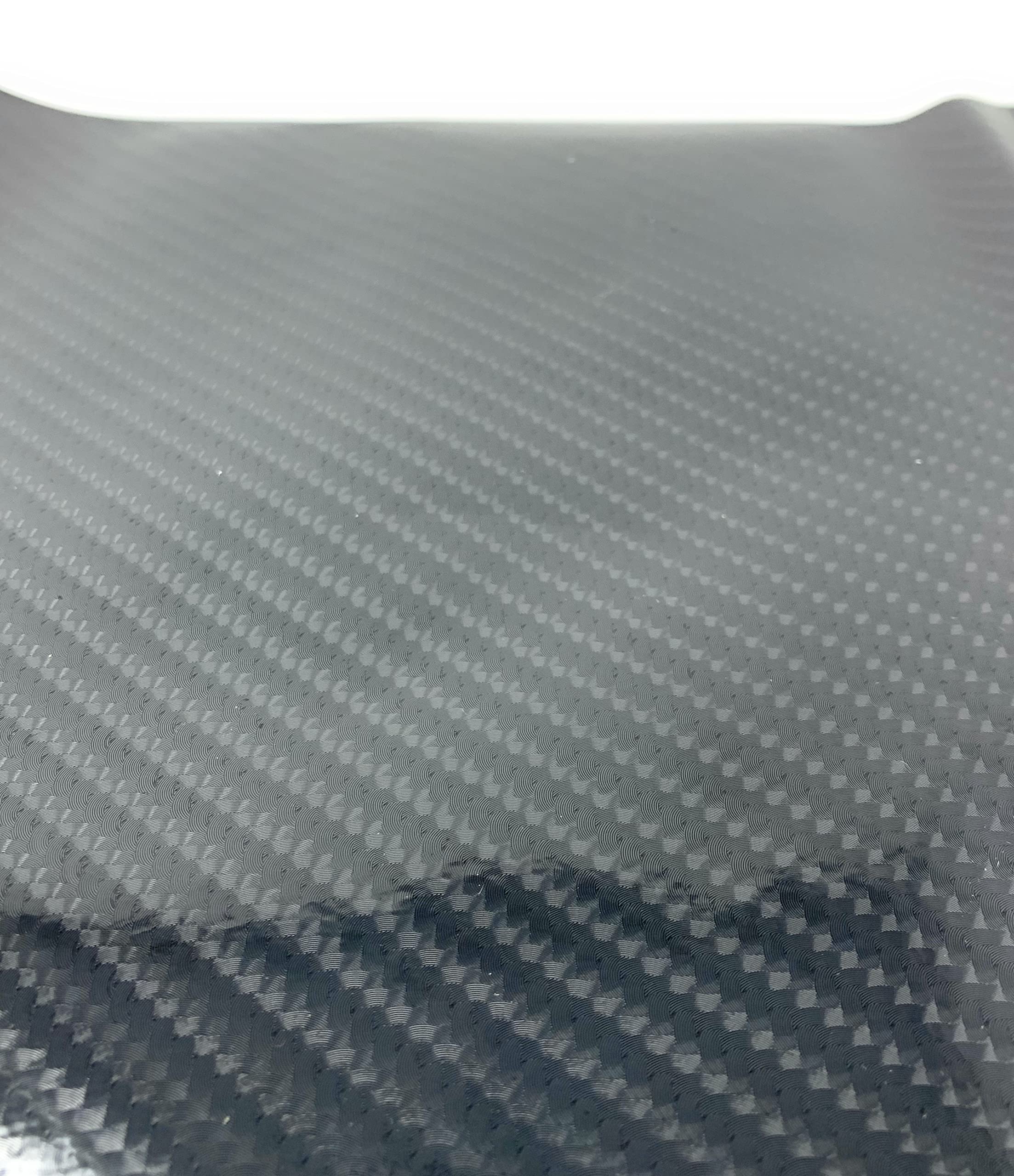 RockRose 7D Super Glossy Black Carbon Fiber Vinyl Wrap - Anti-Wrinkle, Air Release Automotive Wrap Vinyl - DIY Decals Self Adhes