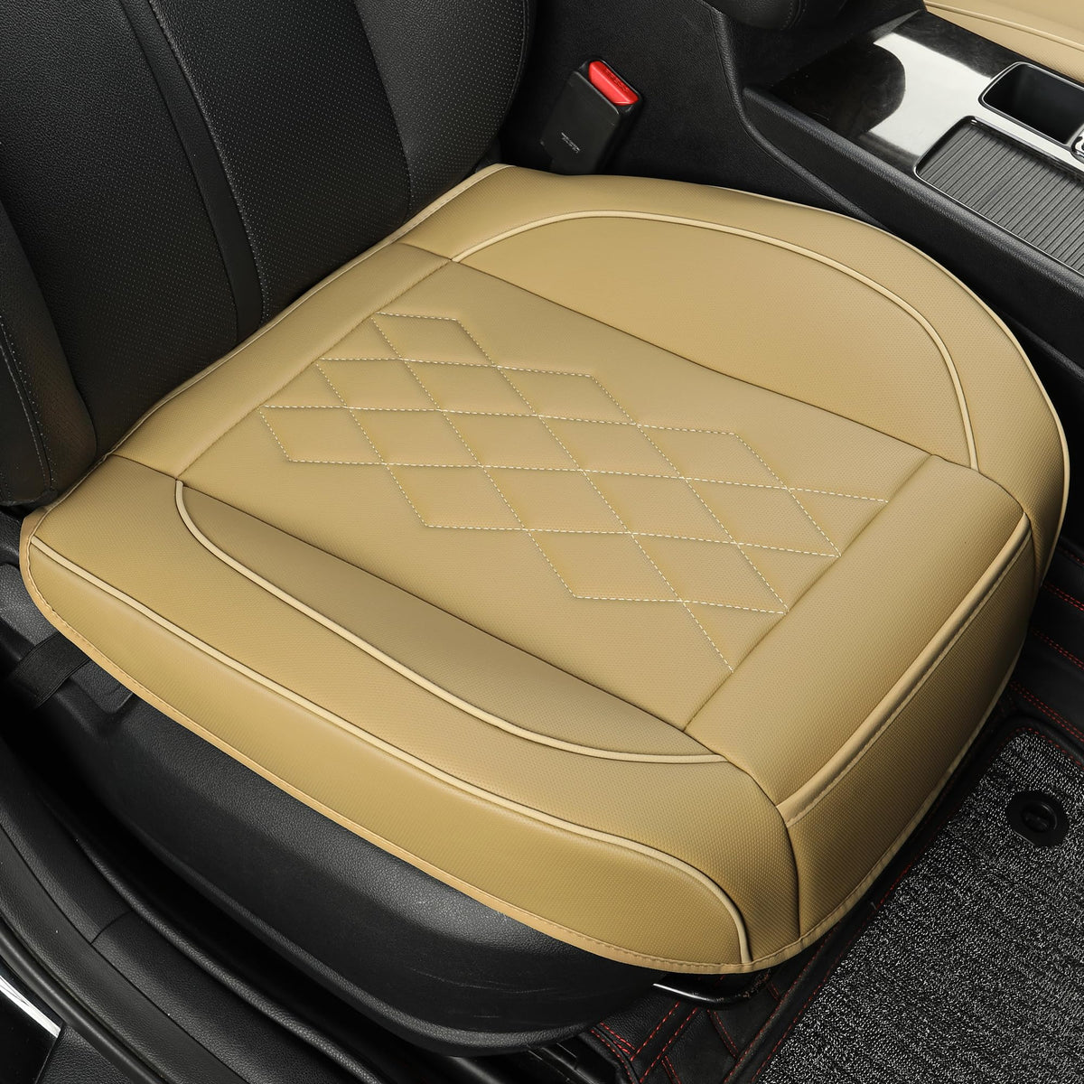 Jojobay Leather Car Seat Cover,Bottom Seat Covers For Cars,Front Seat Protector,Fit For 95% Of Vehicles - Padded,Anti-Slip,Premi