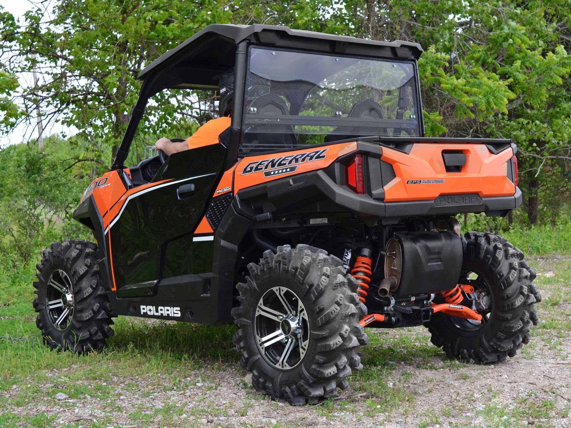 Super Atv Polaris General Scratch Resistant Rear Windshield