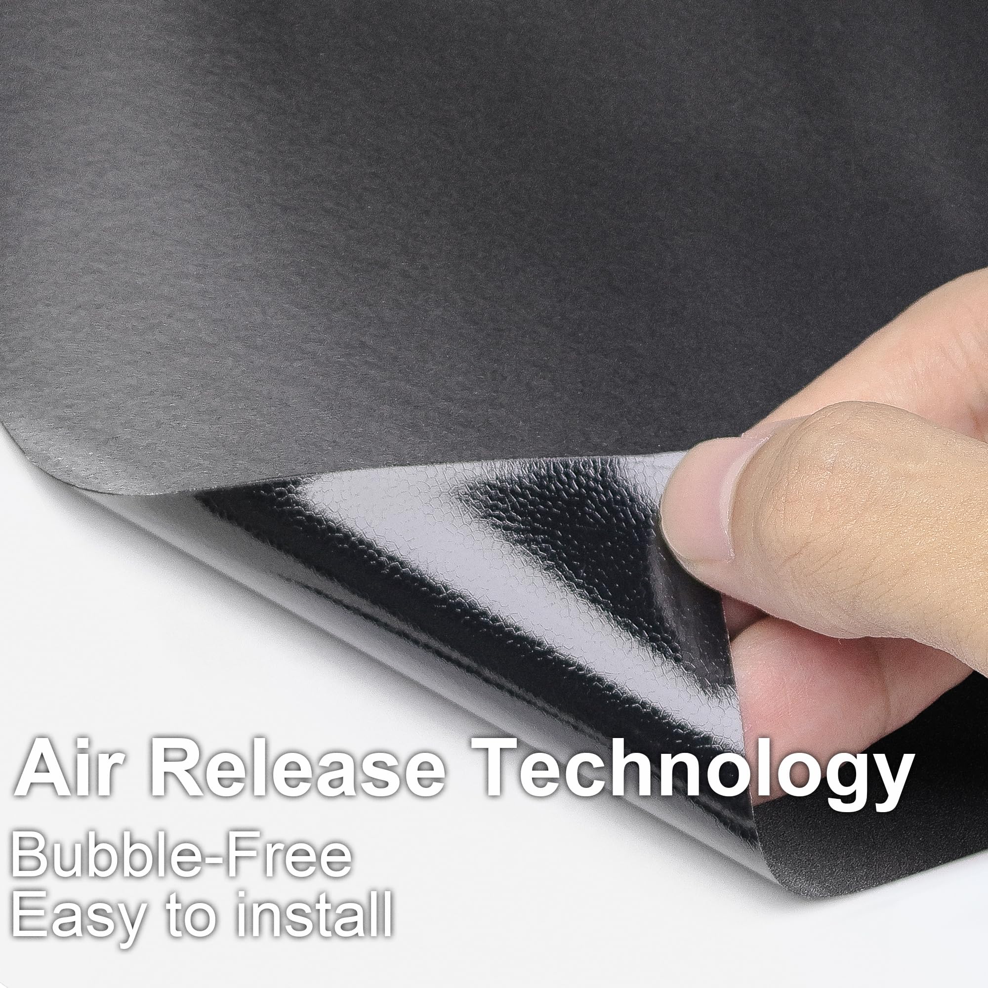 Arespark Matte Black Vinyl Wrap, Car Wrap Film Vinyl Roll Self Adhesive Film Black Sticker For Automotives Motos Interior Exteri