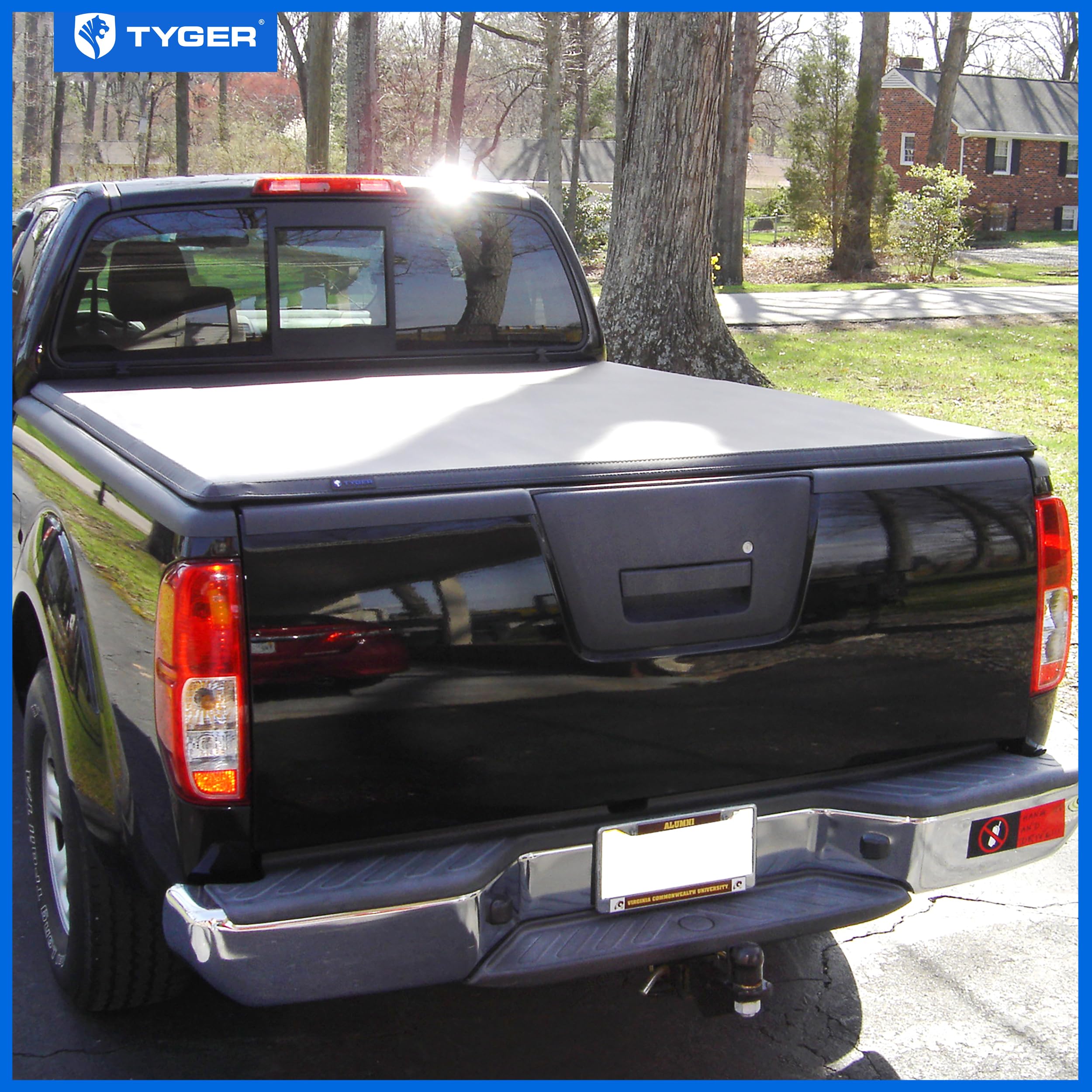Tyger Auto T3 Soft Tri-Fold Truck Bed Tonneau Cover Compatible With 2005-2021 Nissan Frontier; 2009-2012 Suzuki Equator | 6' (73