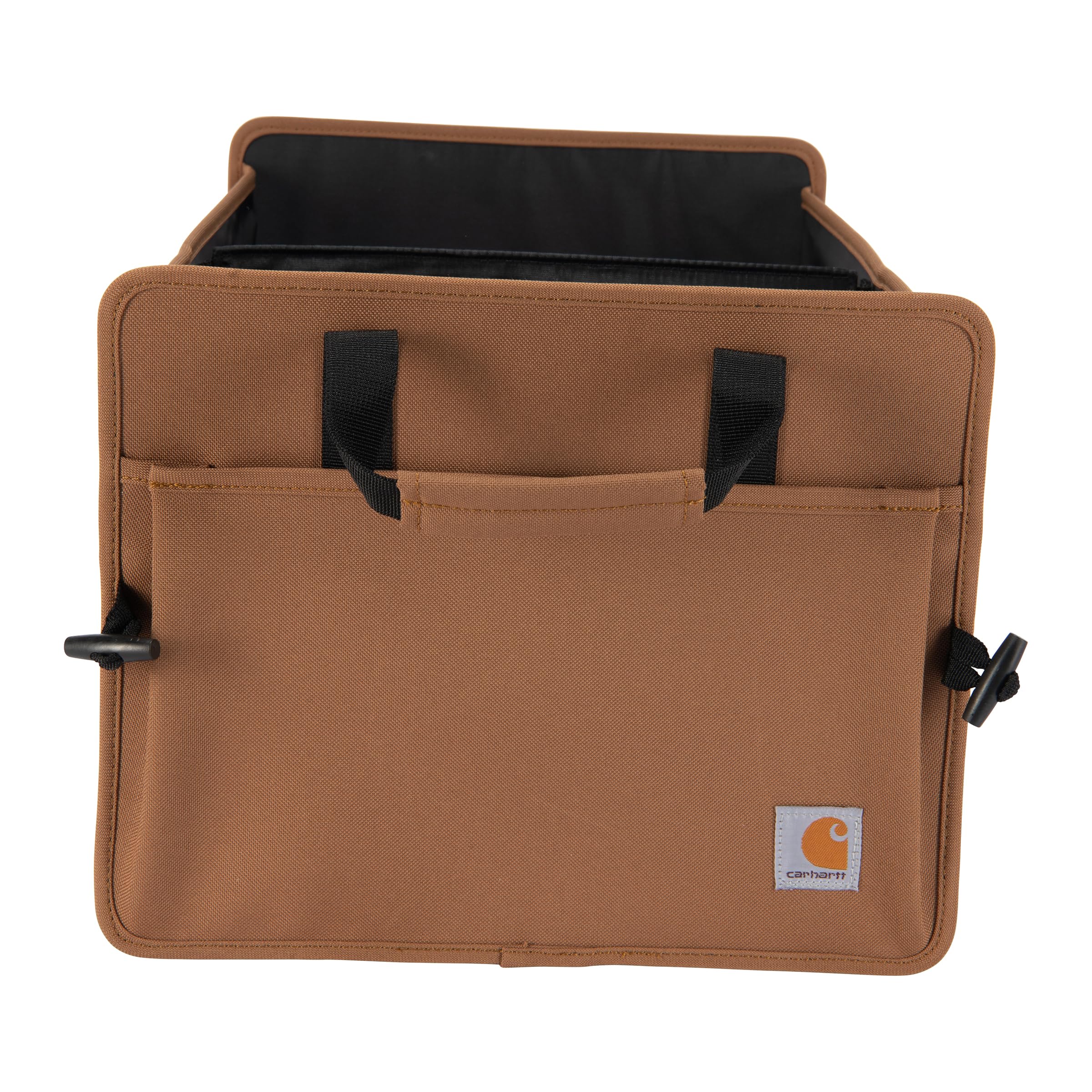 Carhartt Universal Collapsible Cargo Trunk Organizer - Portable Storage for SUV, Trucks & Cars, Carhartt Brown, One Size, 600 Denier Polyester
