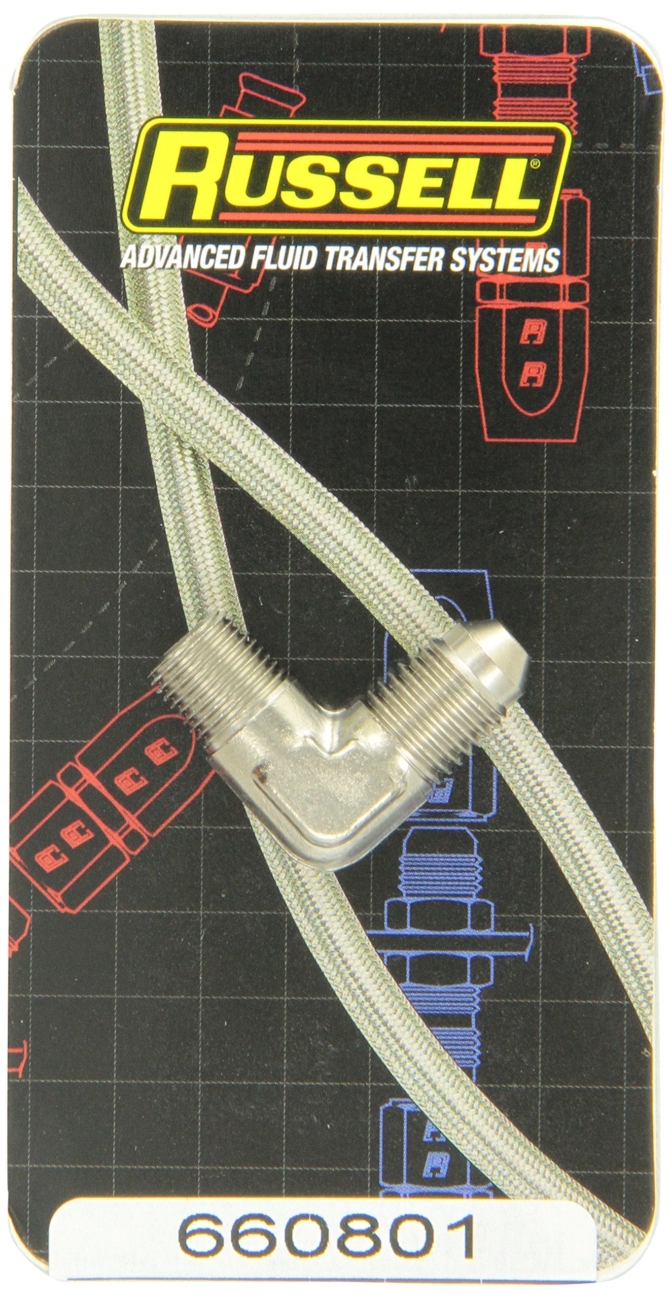 Russell 660801 Endura -4An 90-Degree Flare To 1/8'' Pipe Adapter Fitting