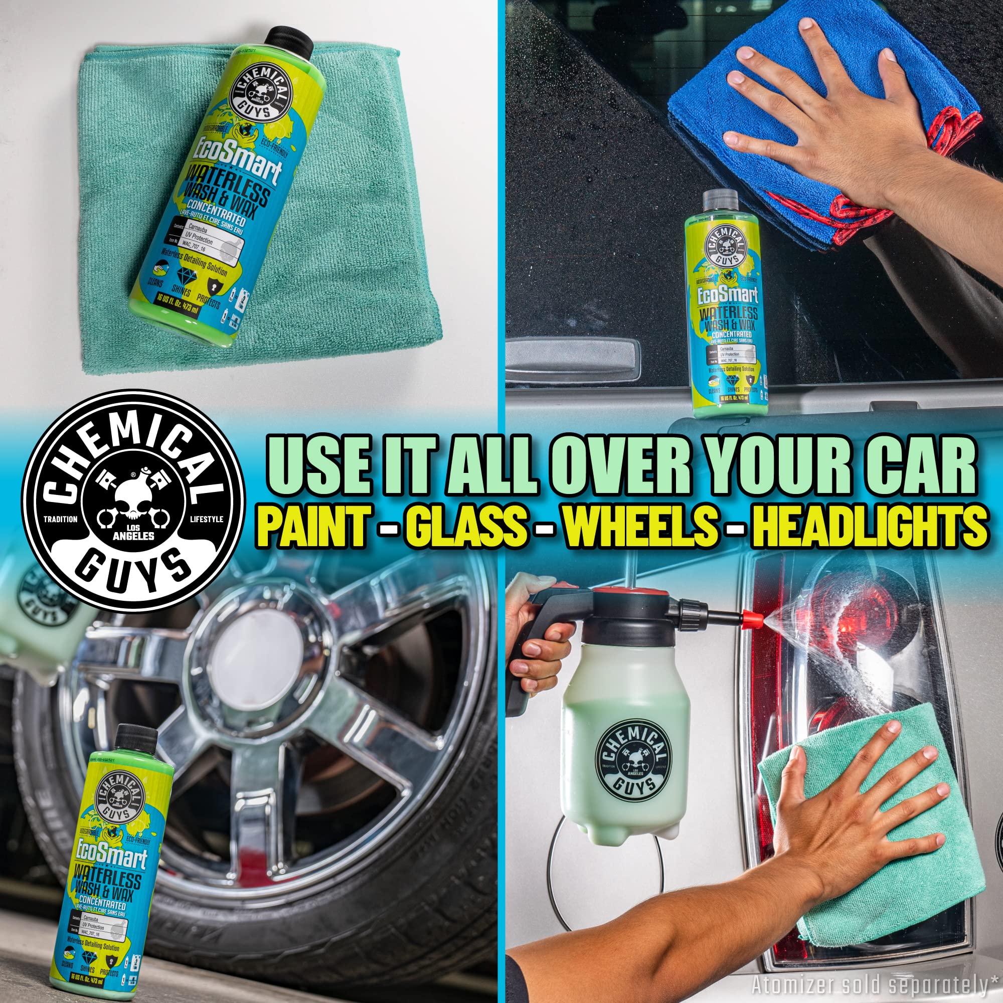 Chemical Guys Wac_707 Ecosmart Hyper Concentrated Waterless Car Wash And Wax, Safe For Cars, Trucks, Suvs, Motorcycles, Rvs & Mo