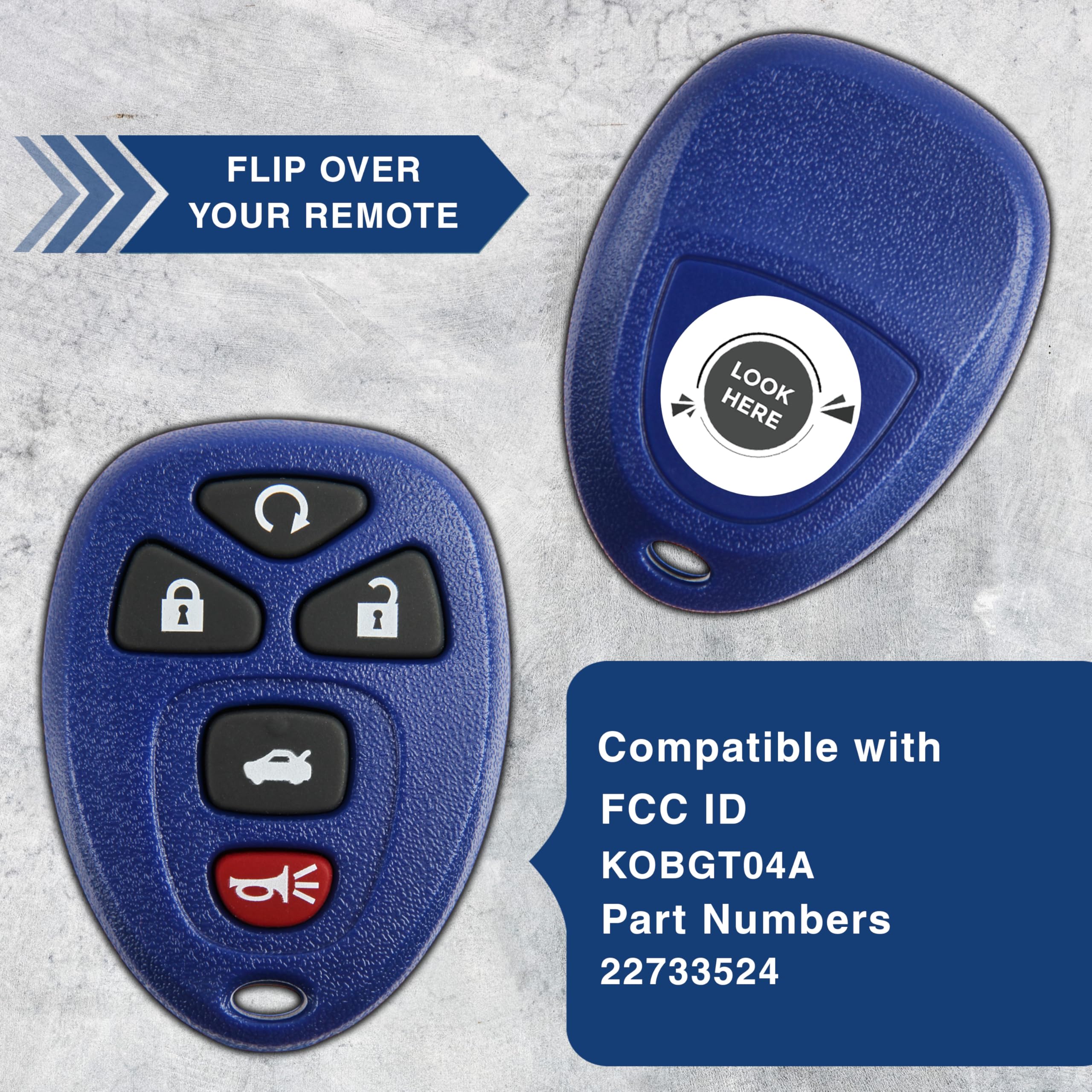2X Keylessoption Key Fob Replacement For 2004 2005 2006 2007 2008 2009 2010 2011 2012 2013 Buick Chevrolet Chevy Cobalt Malibu P