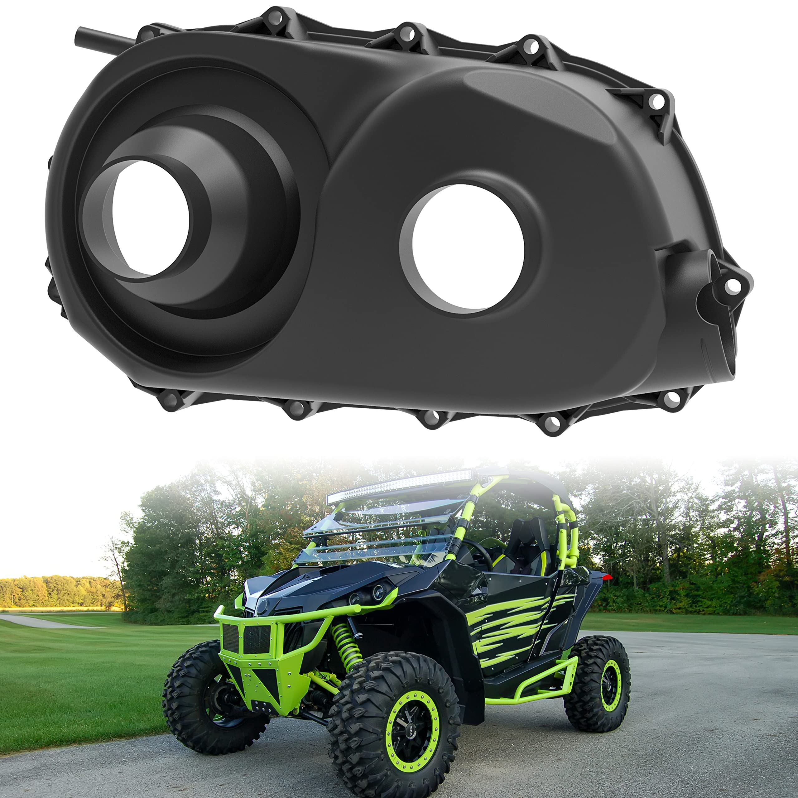 SAUTVS Outer Clutch Cover for Can Am Maverick 15-17 & Commander 19-20, CVT Air Guide Variator Clutch Housing Outer for Can-Am Ma
