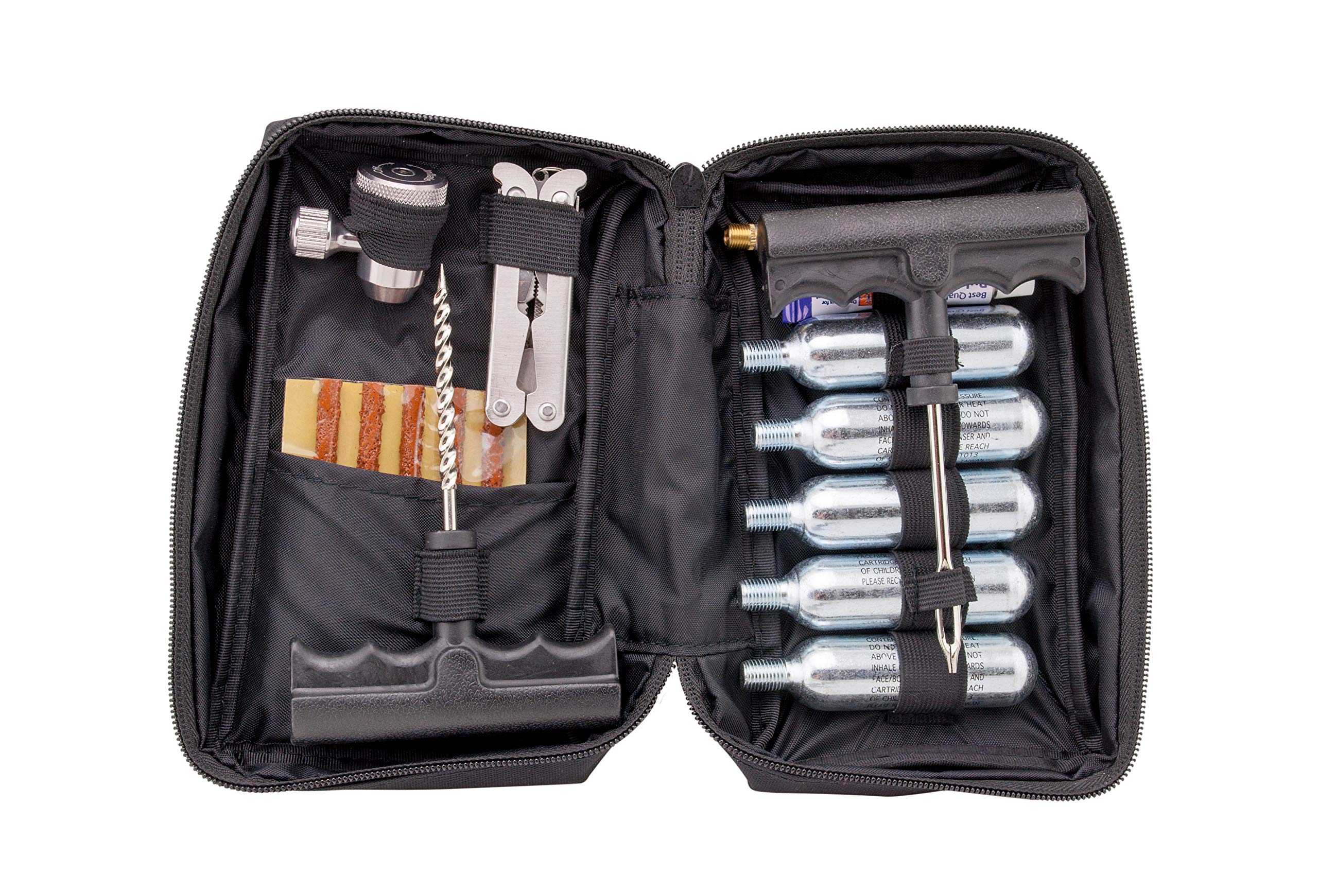 V1 Motor Co2 Motorcycle, Atv Flat Repair Kit Tubeless Tire Repair Kit