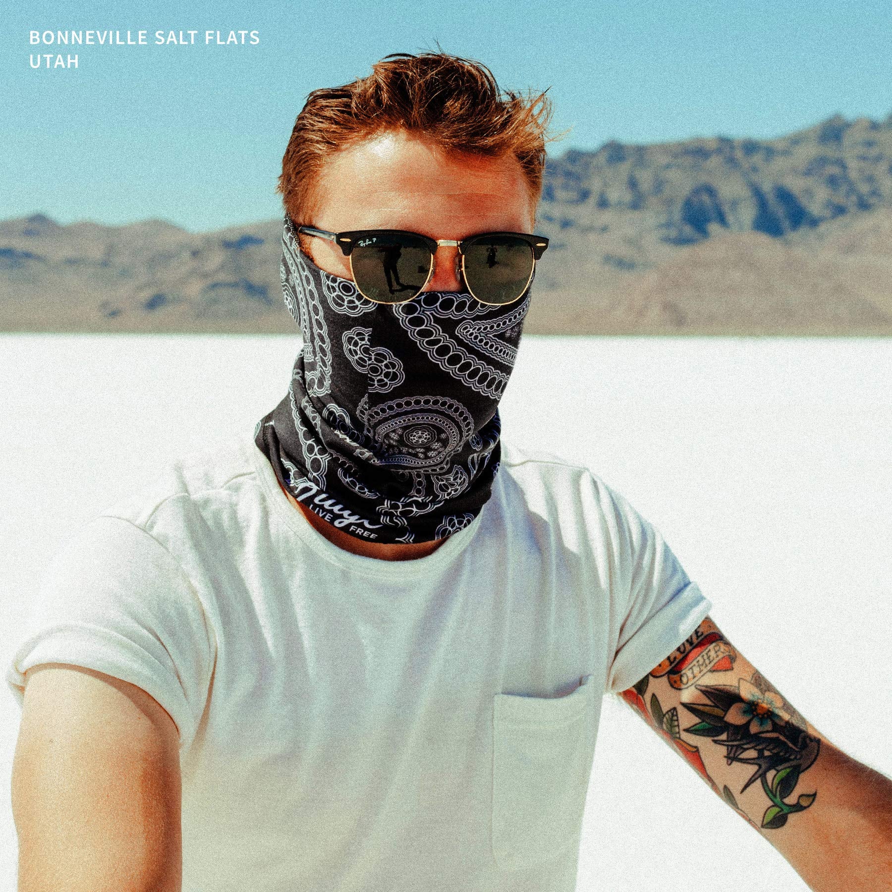 Indie Ridge Motorcycle Outdoor Face Mask - Paisley Motorcycle Ski Snowboard Winter Face Mask