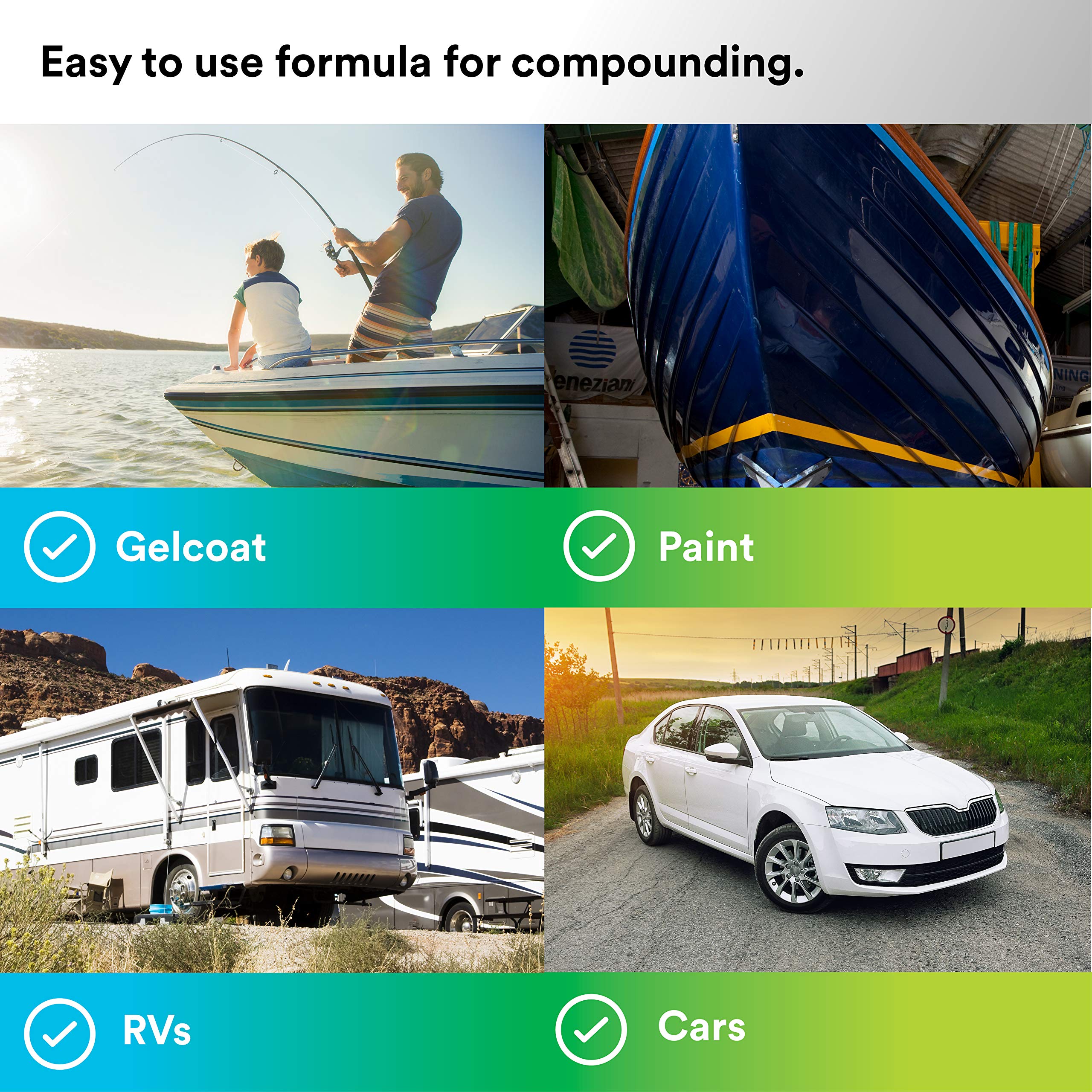 3M Finesse-It Marine Paste Compound, 06039, 1 Gal