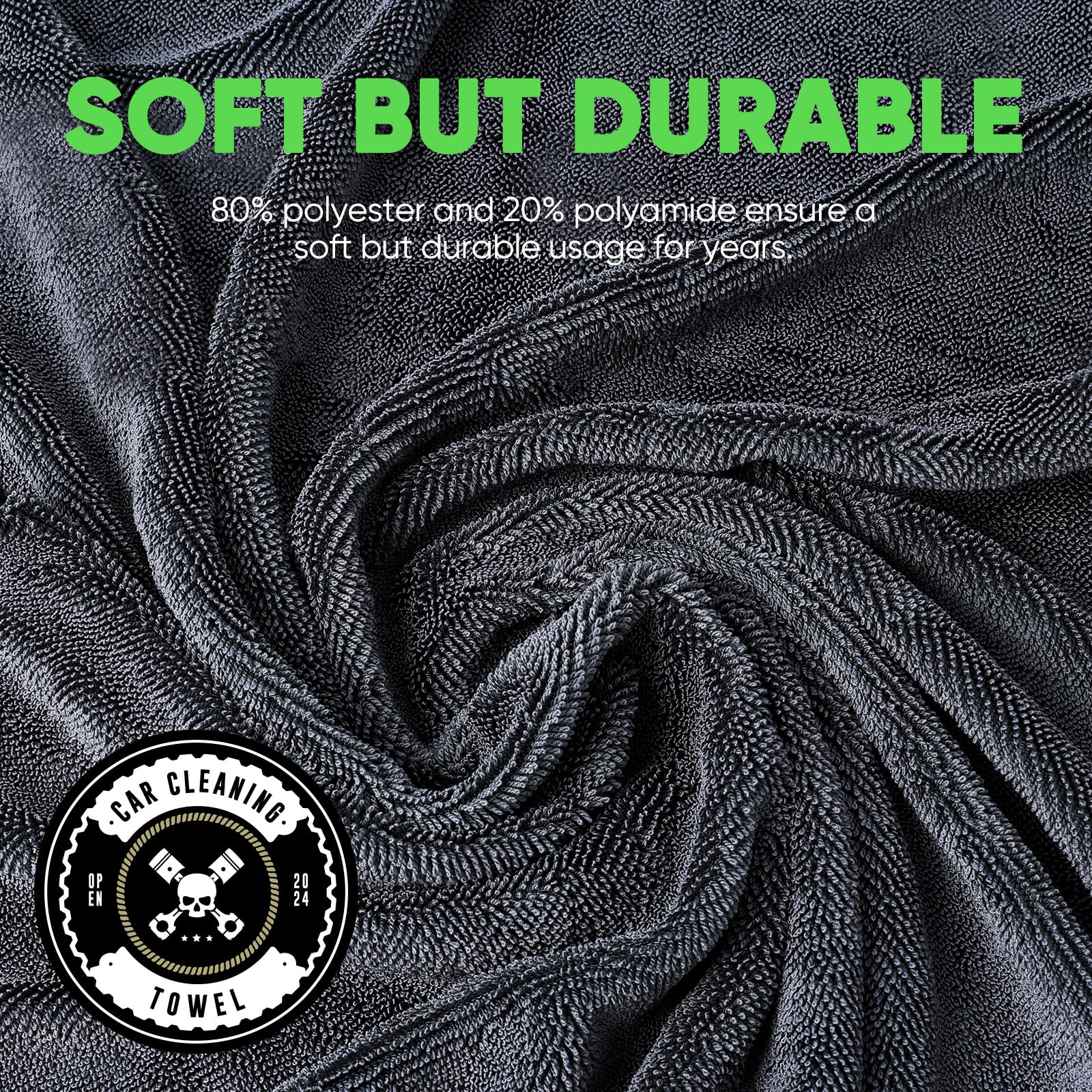 Kkv 2-Pack Microfiber Towels For Cars (35''X 24'') Extra Large Ultra Absorbent Car Drying Towel For Cars And Trucks, Without Str