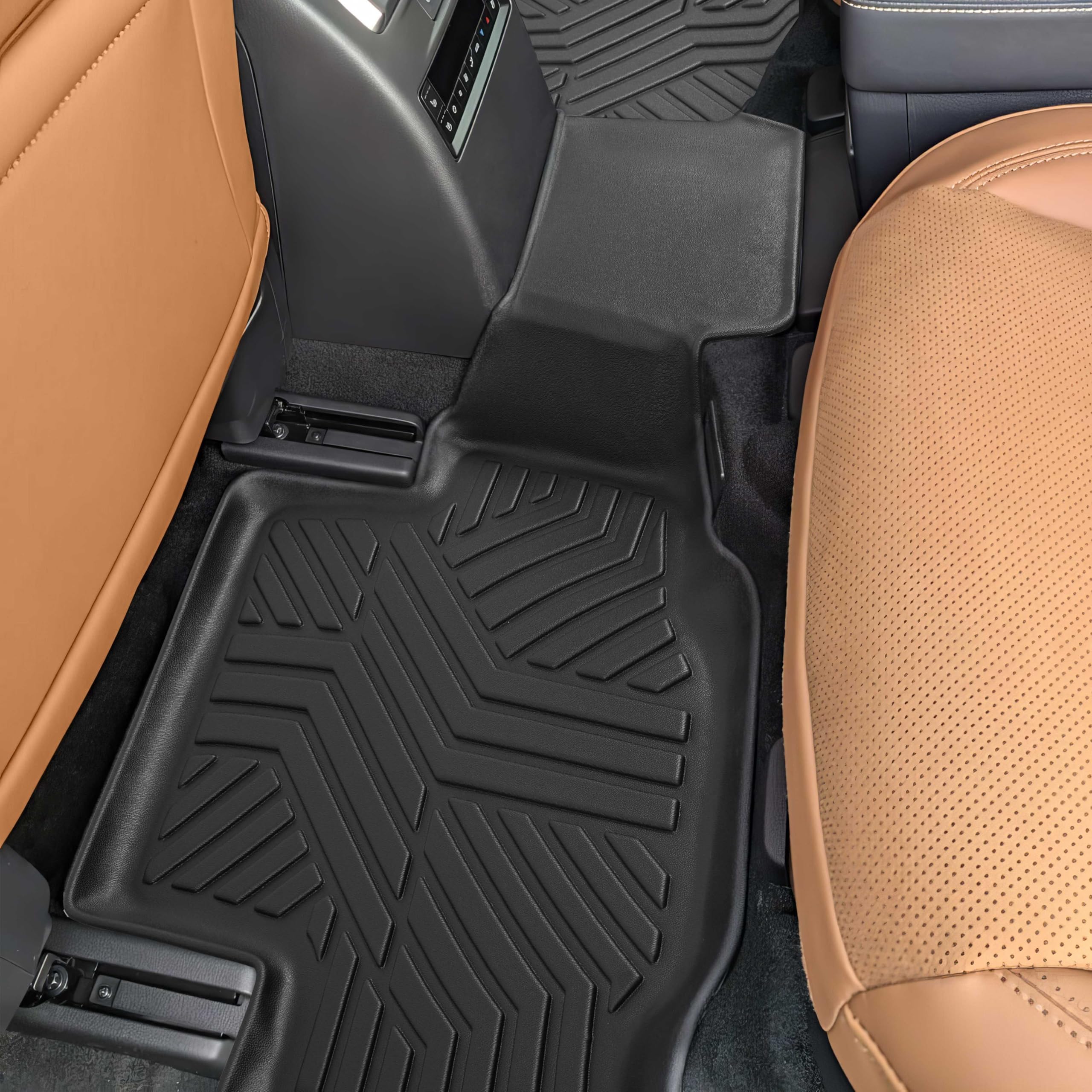 Karpal Floor Mats Fit For Mazda 2024 2025 Cx-90 & Cx90 Phev 6 & 7 Seats (Not For 8 Seats) Front & 2Nd & 3Rd Row Liner 4 Pcs