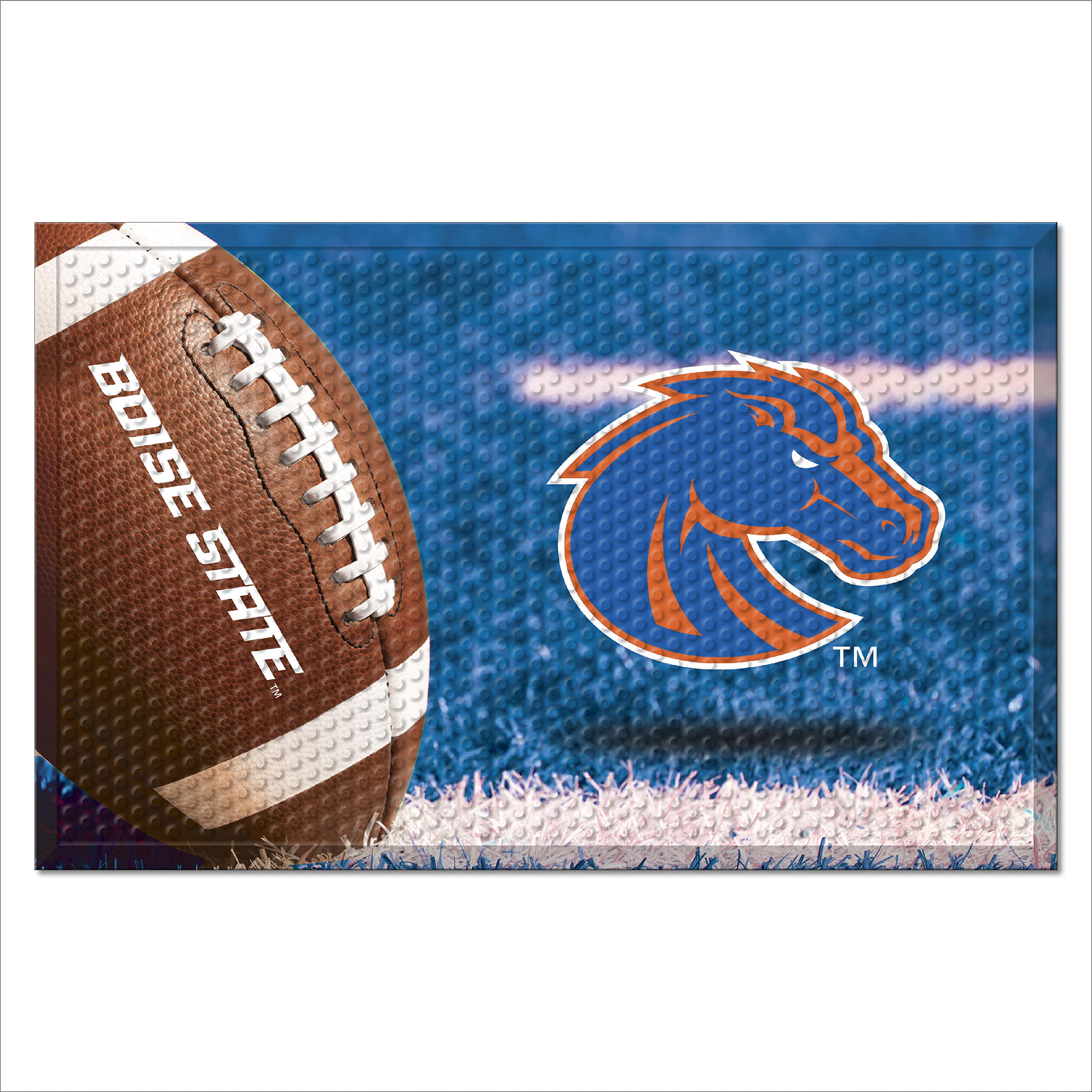 Boise State Rubber Scraper Door Mat