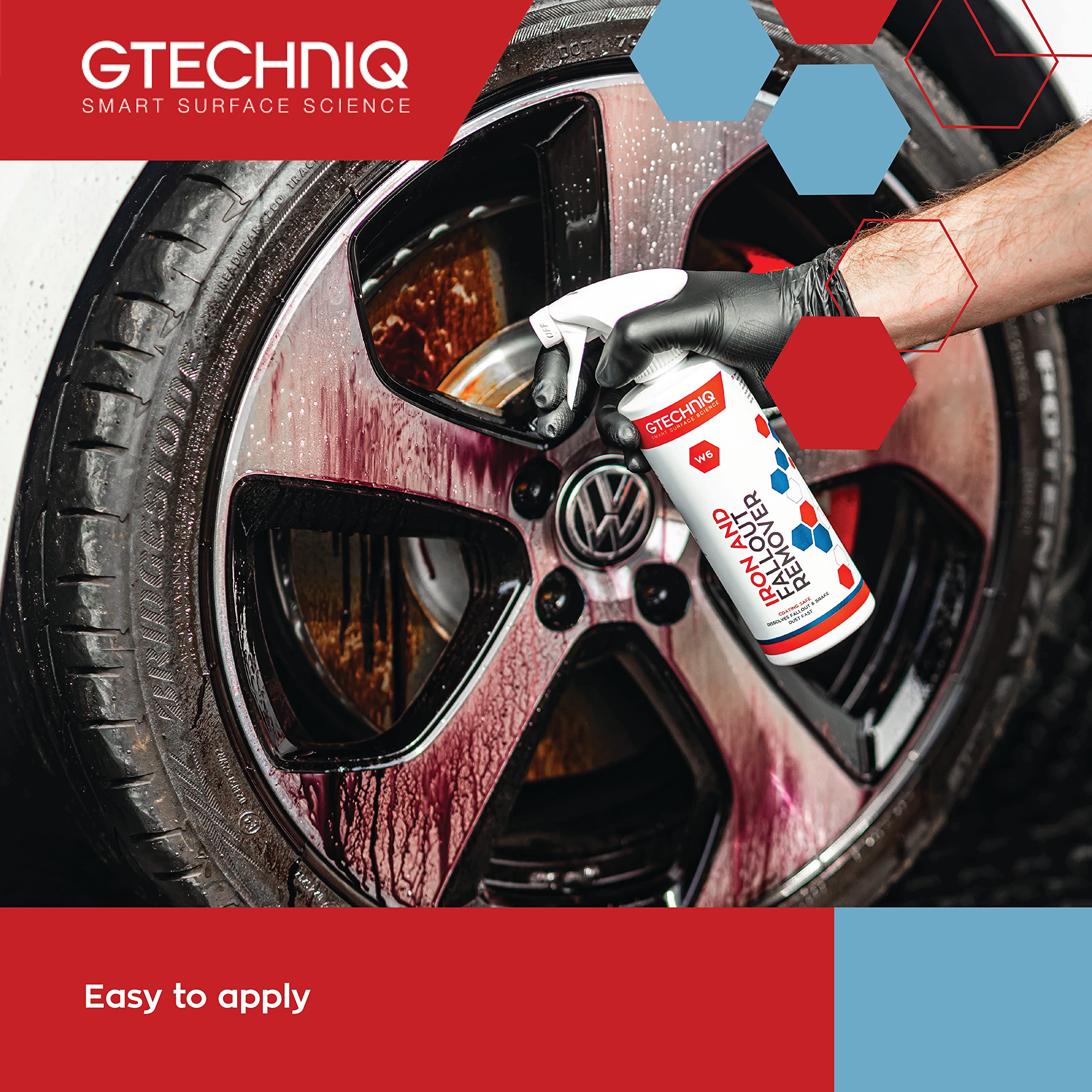Gtechniq W6 Iron And General Fallout Remover For Cars, Brake Dust Degreaser And Cleaner For Wheels, Rims And Paintwork, Safe On