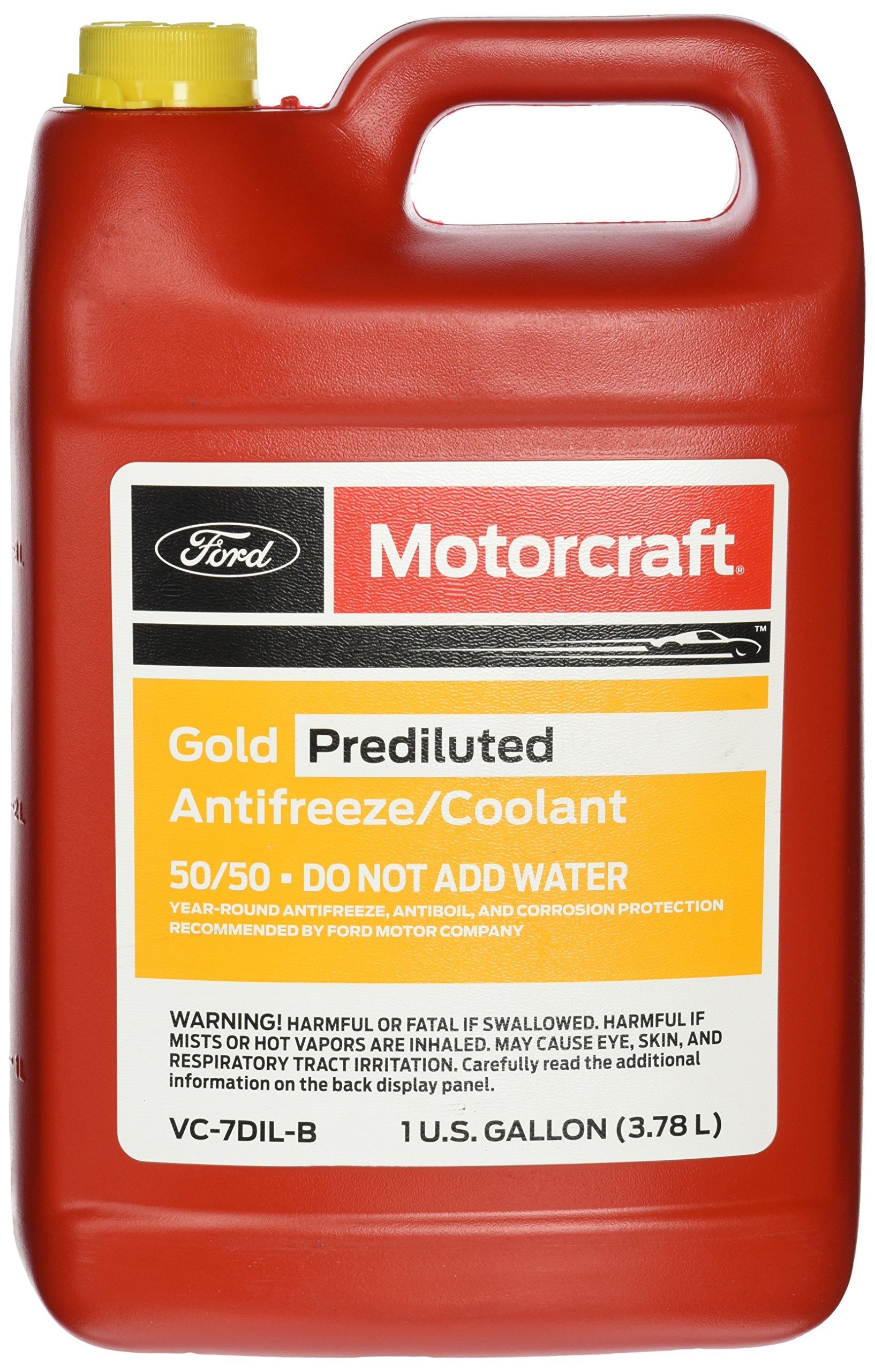 Genuine Ford Fluid Vc-7Dil-B Gold Pre-Diluted Antifreeze/Coolant - 1 Gallon