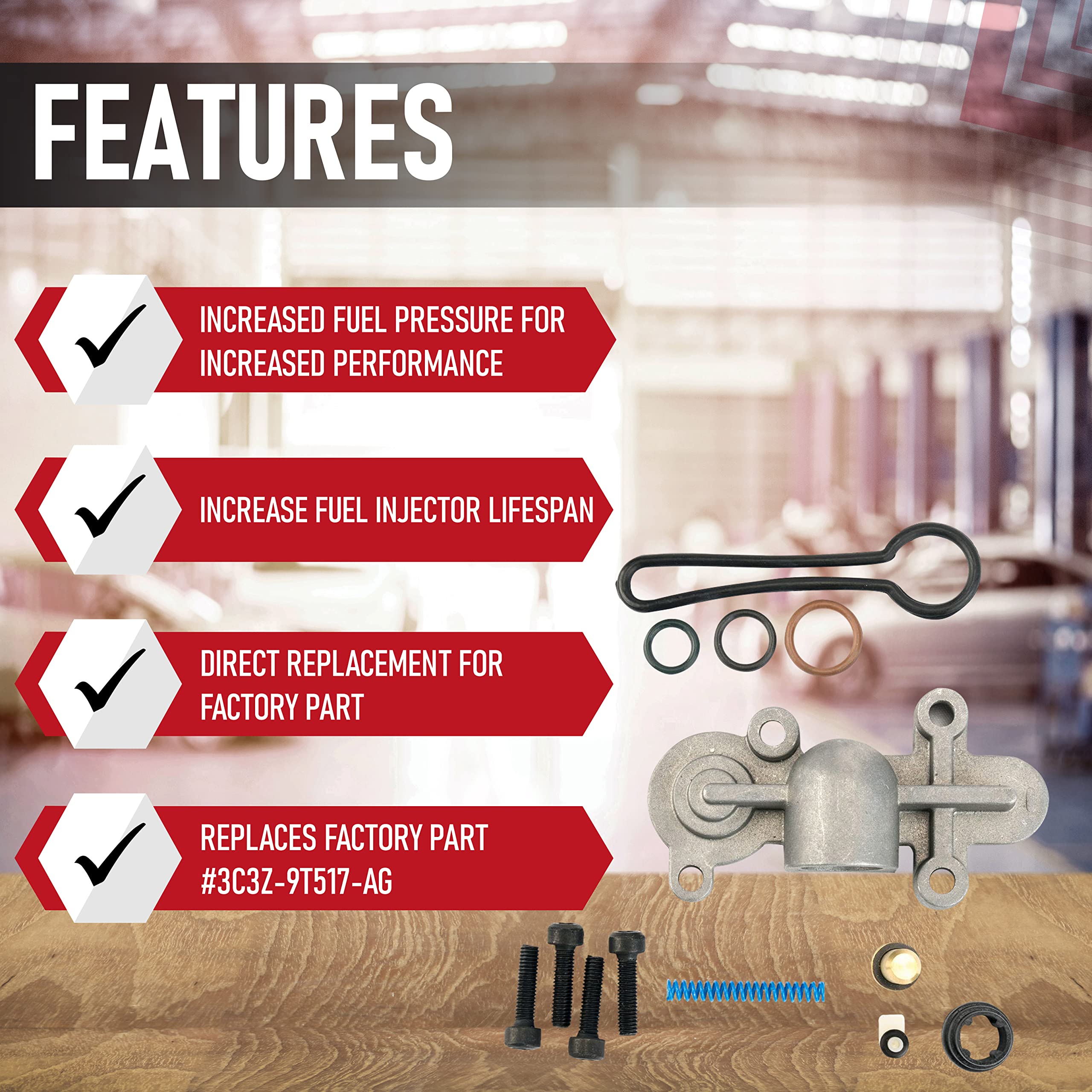 6.0 Blue Spring Kit Upgrade - Fuel Regulator Kit - Compatible With Ford Trucks - Blue Spring Kit 6.0 Powerstroke F250, F350, F45