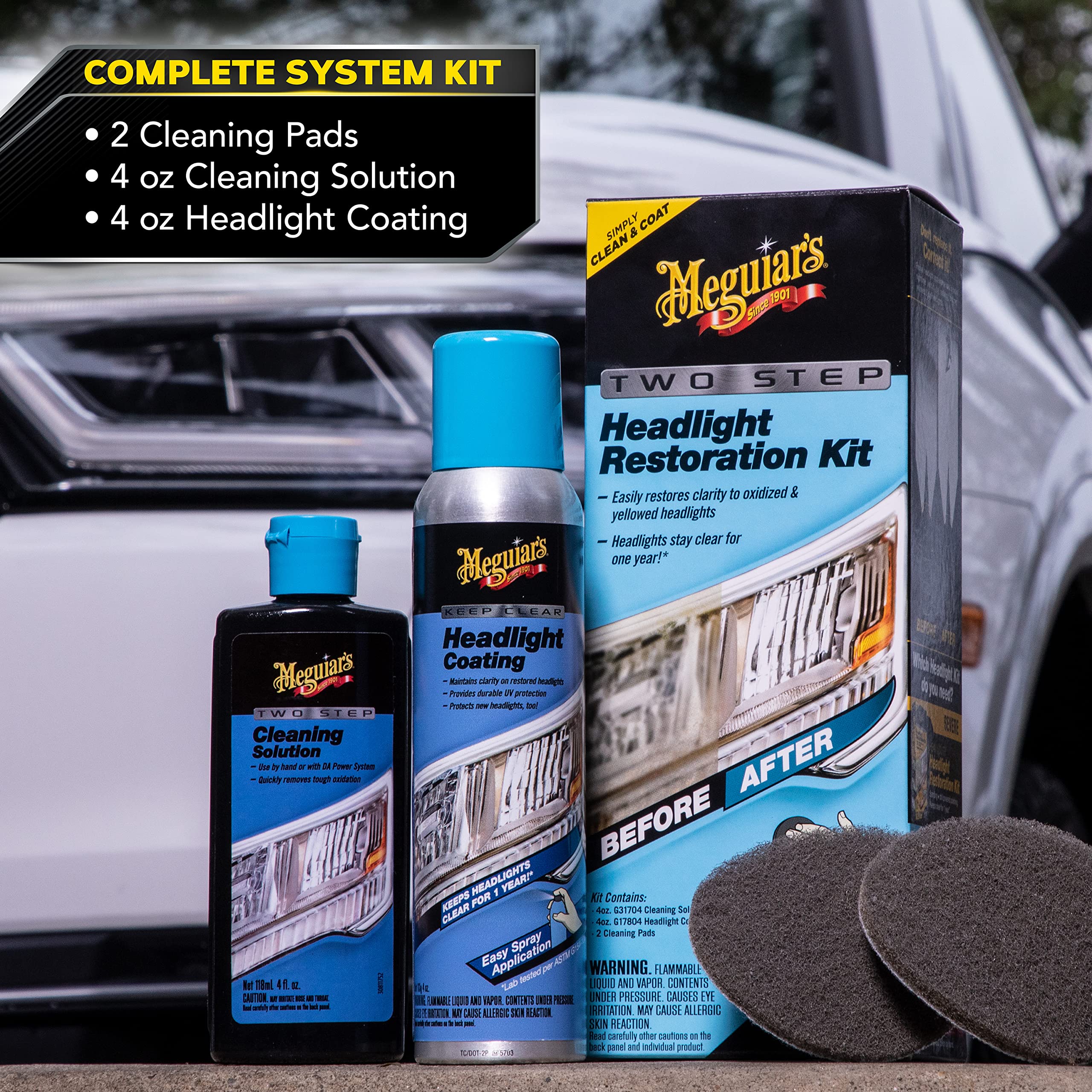 Meguiar'S 2 Step Headlight Restoration Kit