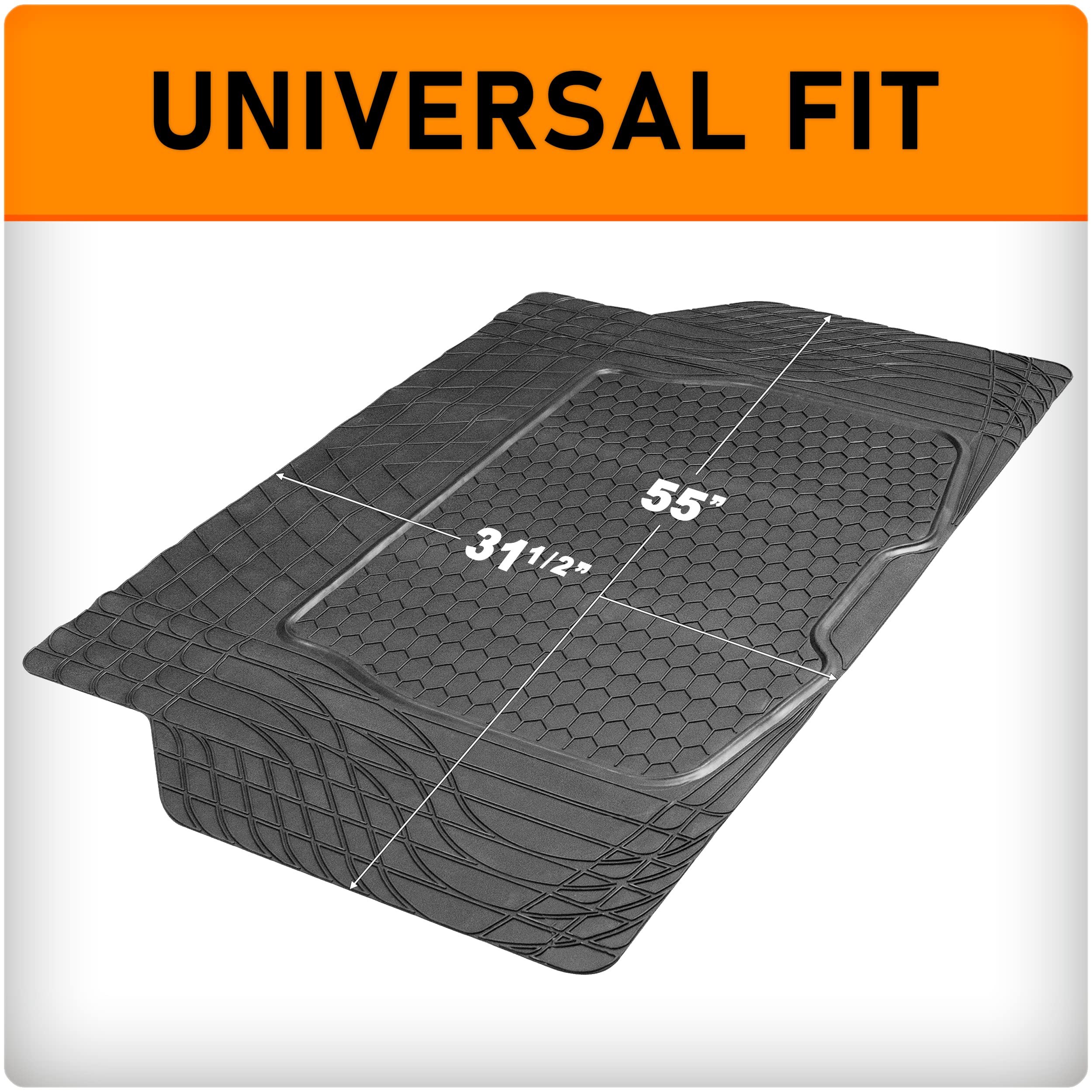 Armor All Heavy-Duty Cargo Mat, All-Weather Car Mat, Universal Fit Floor Mat For Cars, Trucks, Suvs, Cargo Area Floor Liner, All