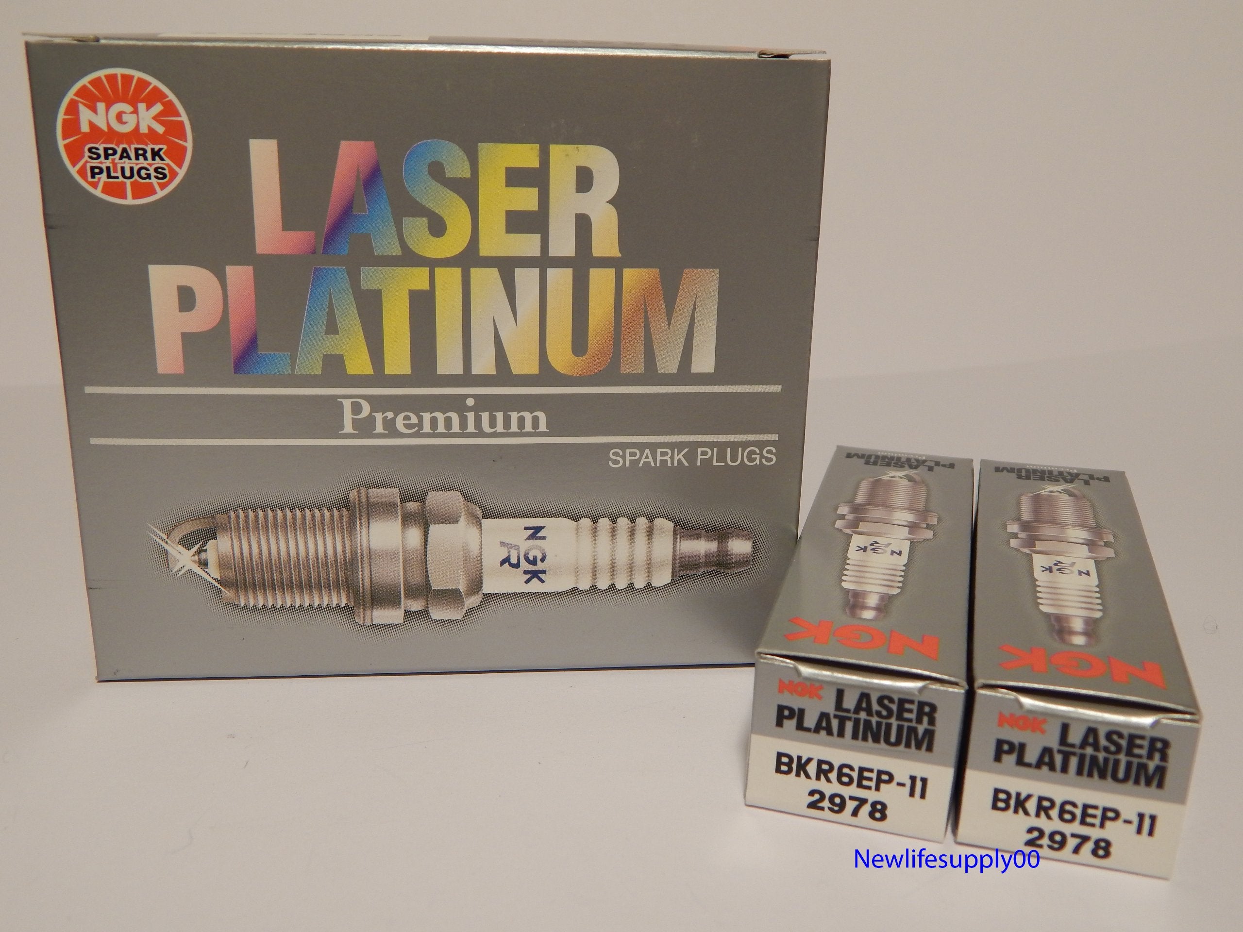NGK 2978 Laser Platinum Premium Spark Plugs BKR6EP-11 - 6 PCSNEW